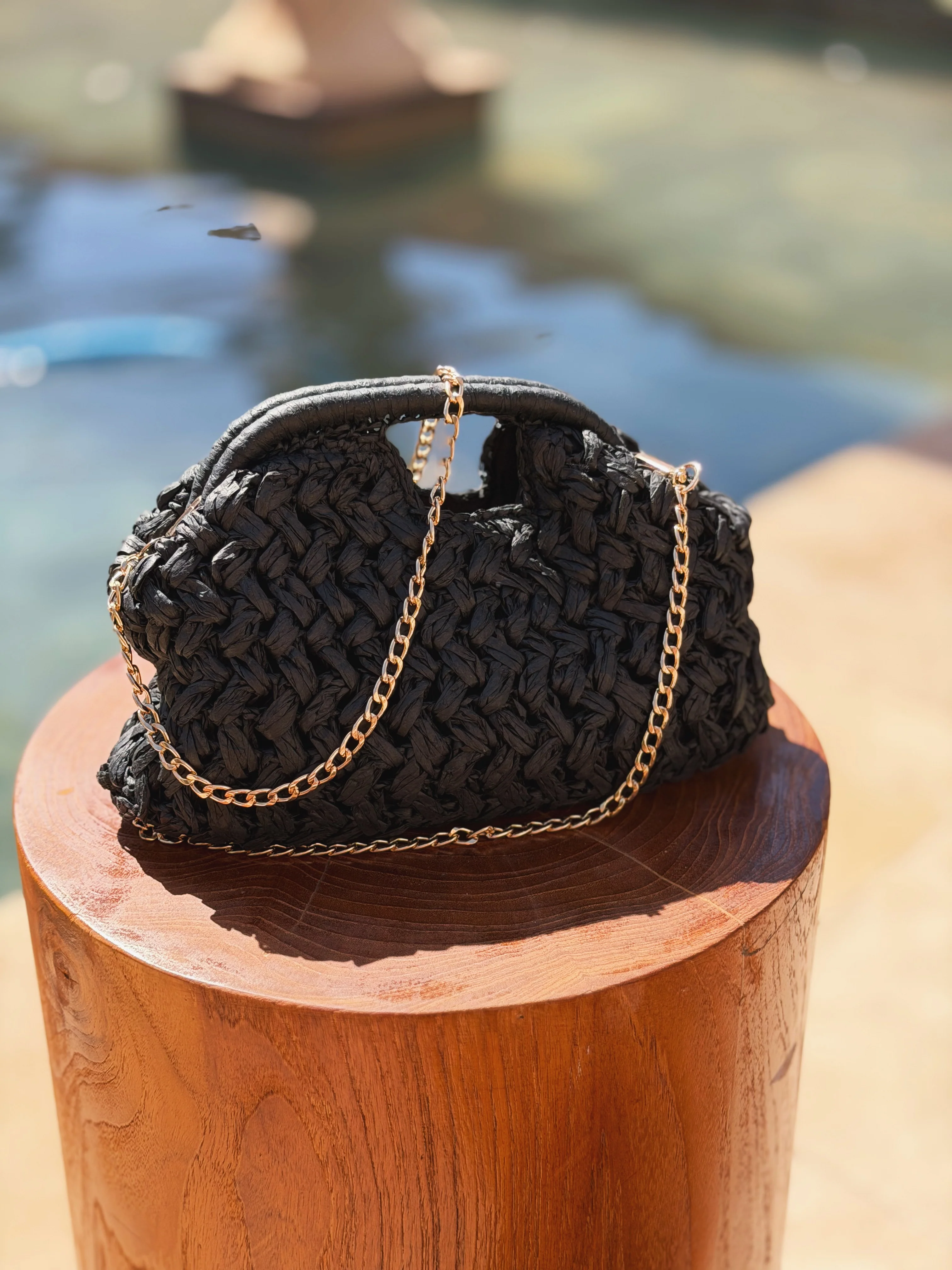 Pochette RAPHIA noir