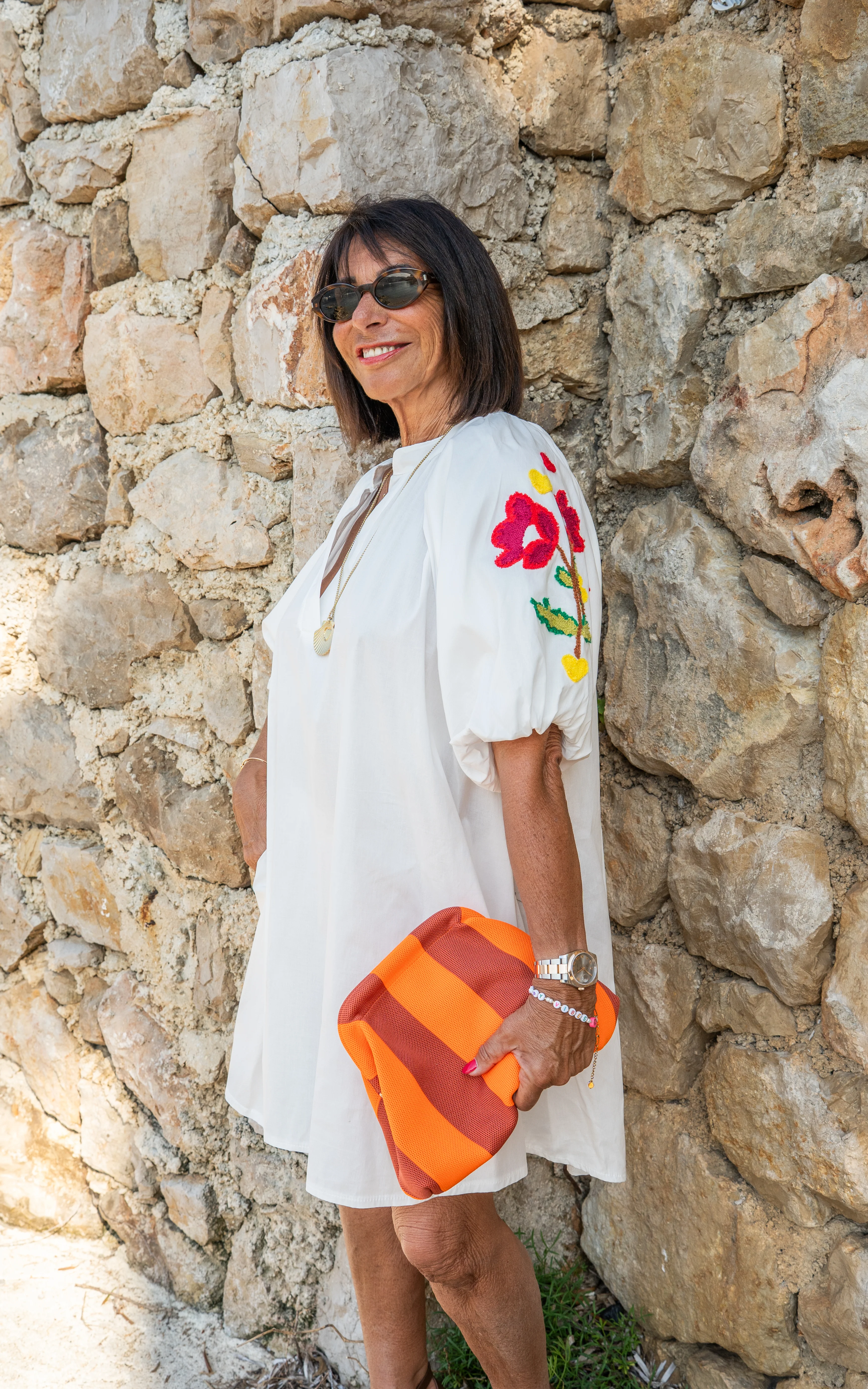 Pochette RAYÉE orange&terracota - Image 2