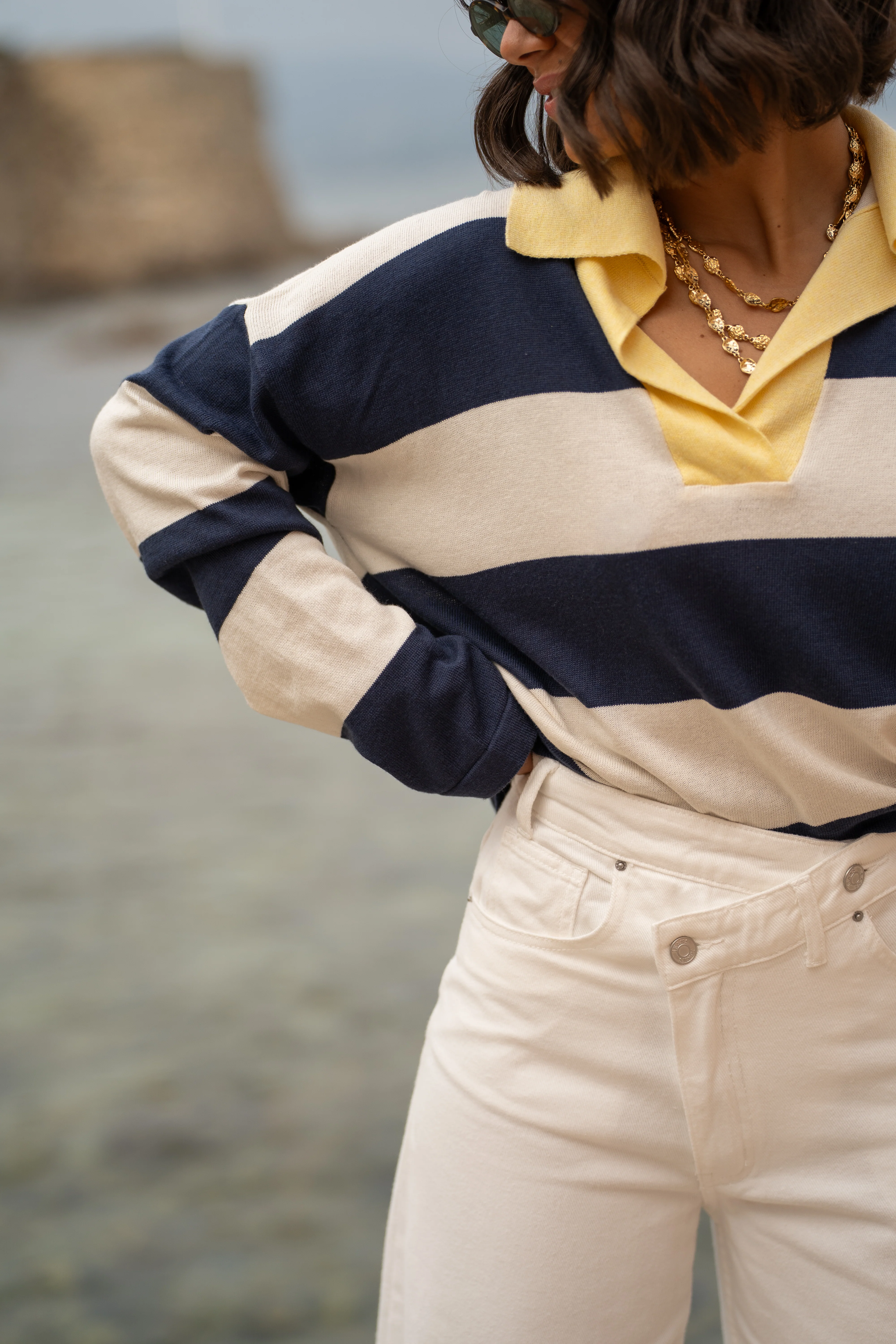 Polo en maille RAYÉ - Image 7