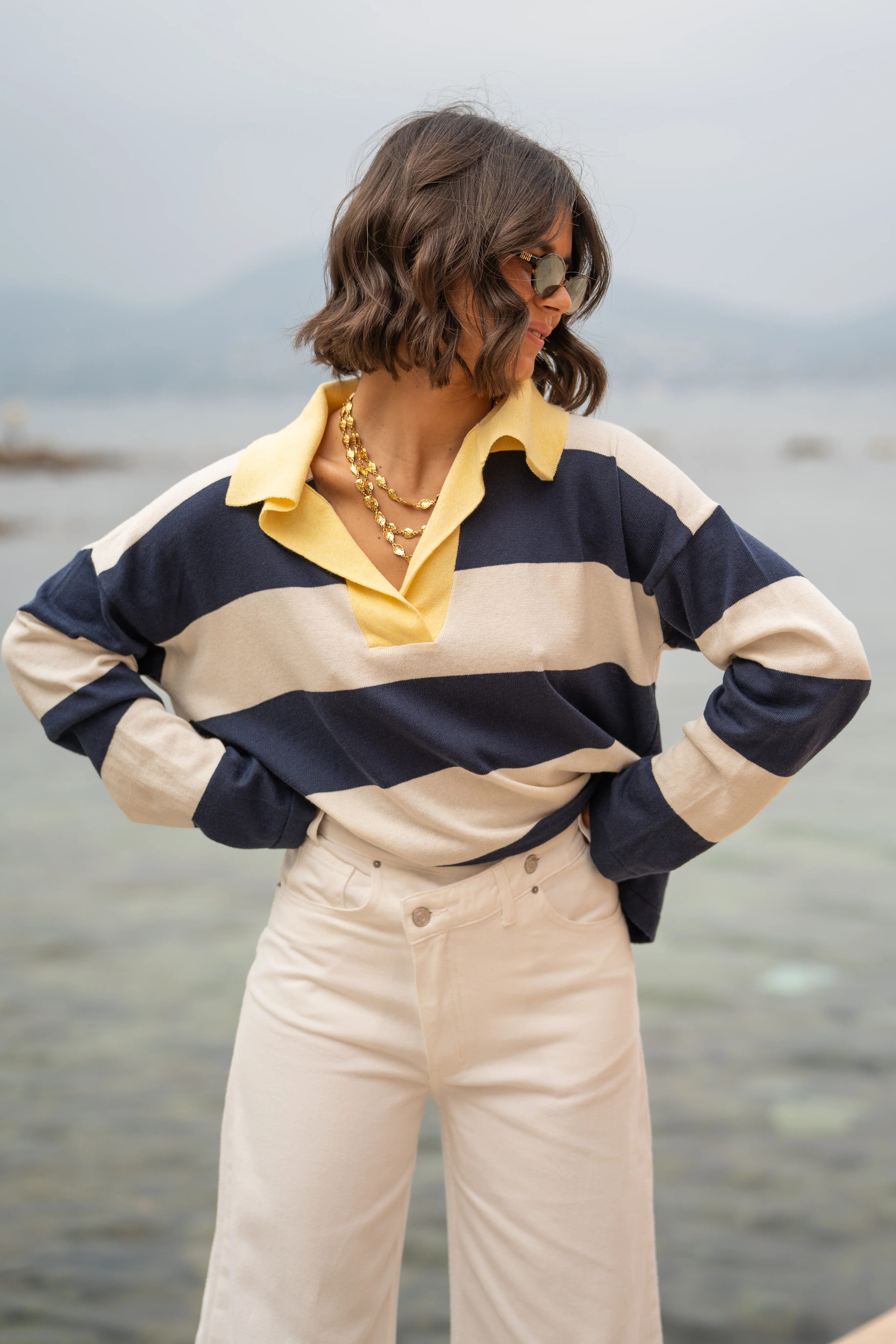 Polo en maille RAYÉ - Image 8