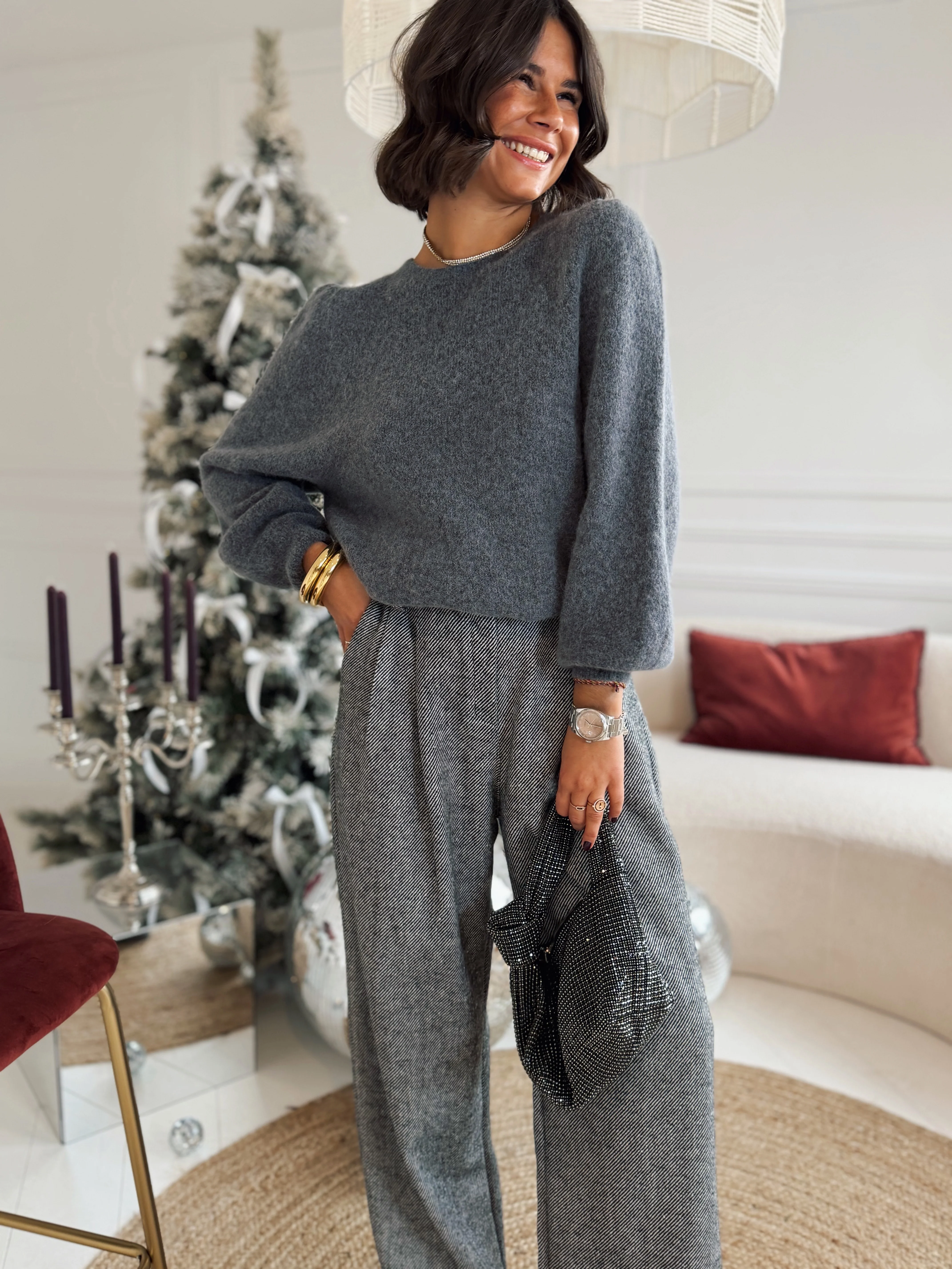 Pull LOVELY gris - Image 2
