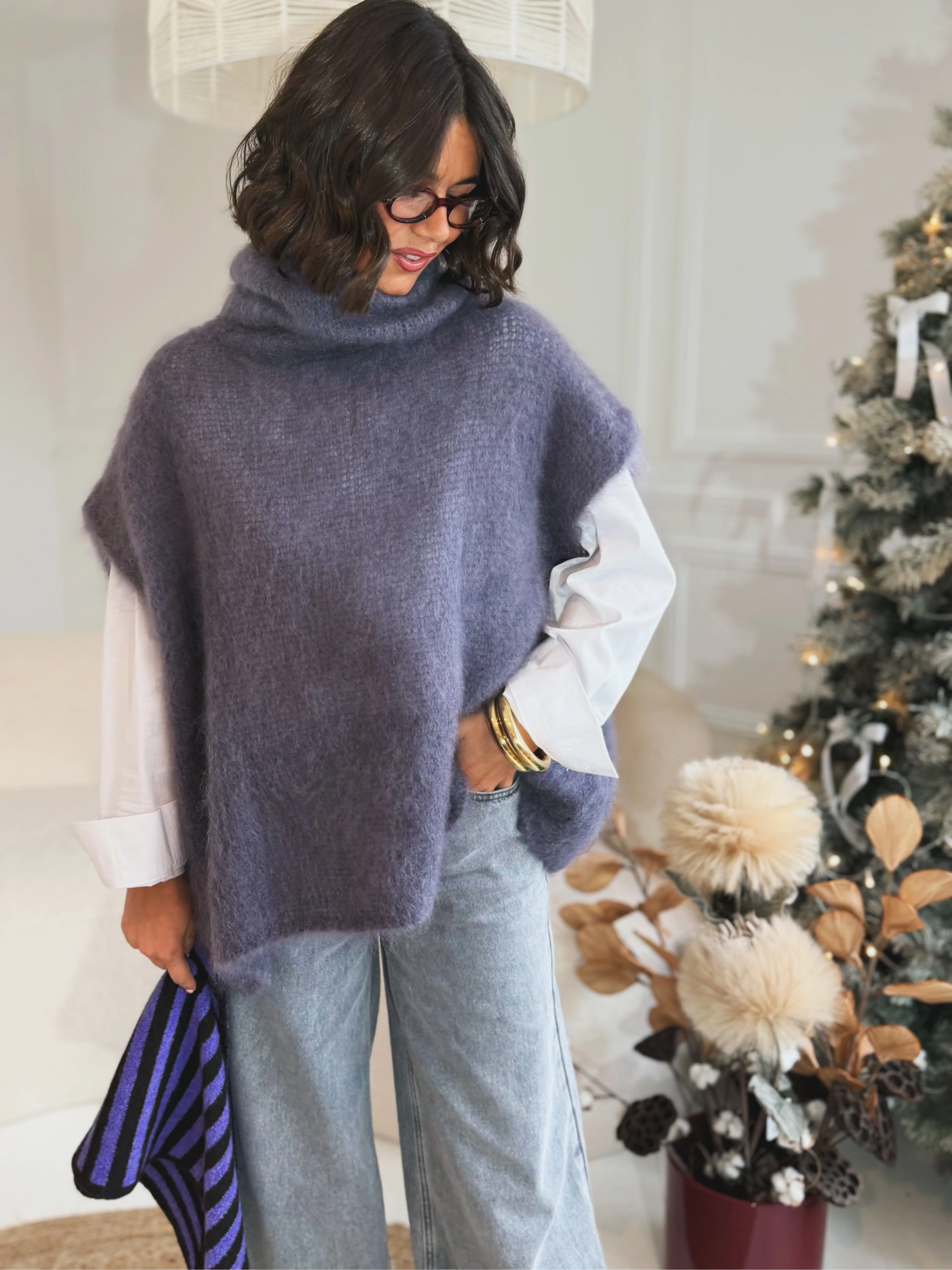 Pull sans manche GINETTE gris - Image 2
