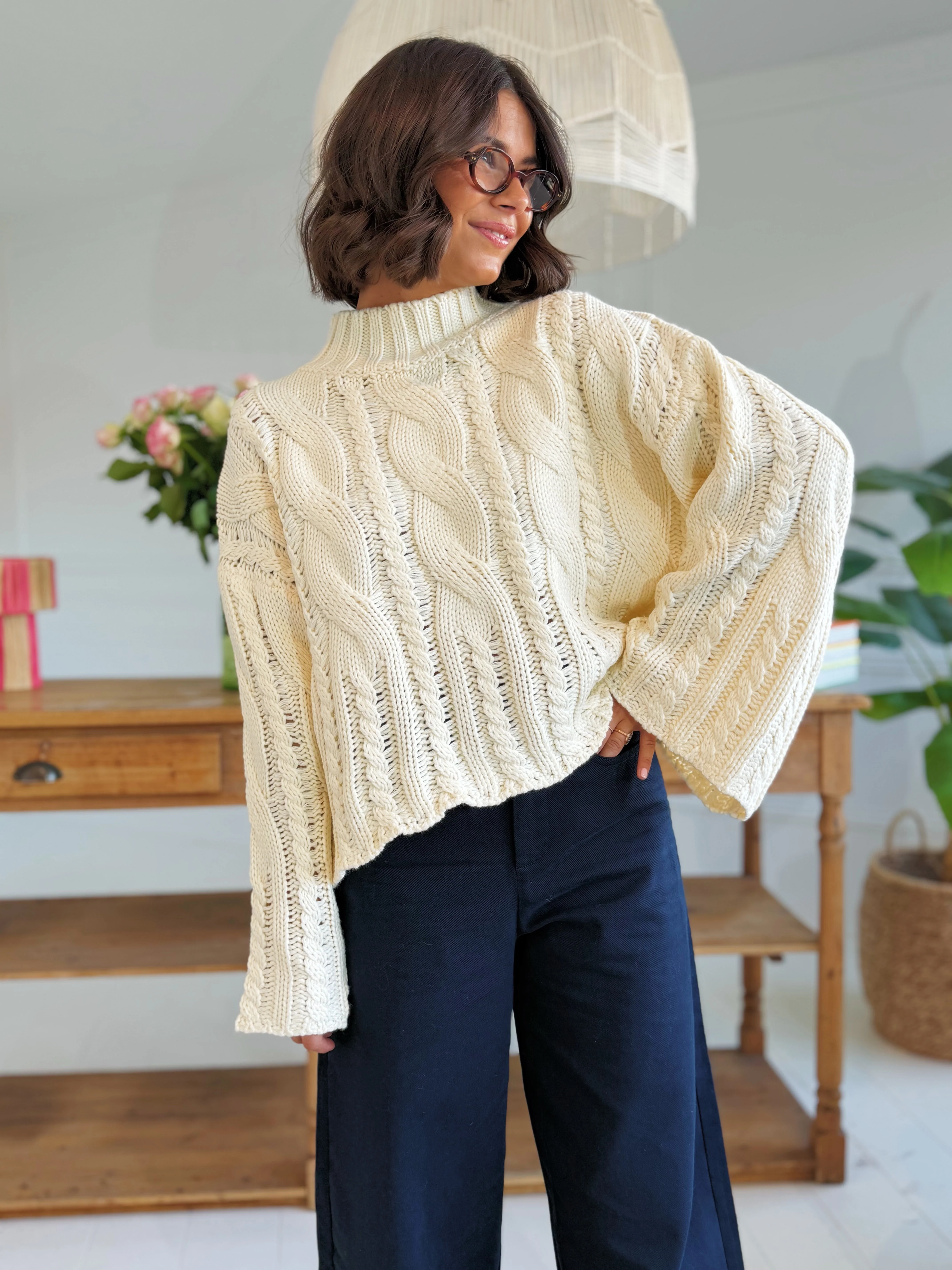 Pull TORSADÉ écru - Image 2
