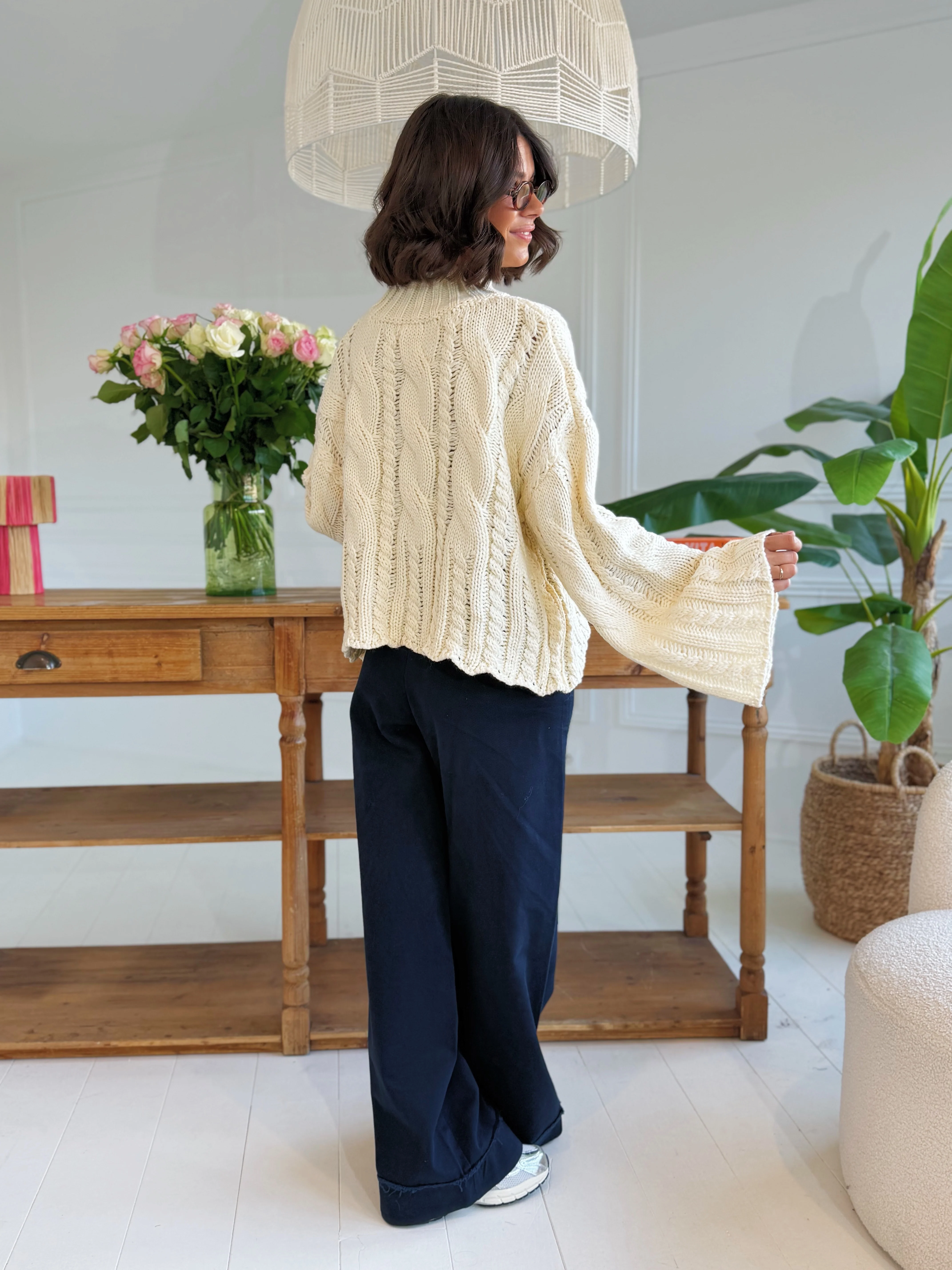 Pull TORSADÉ écru - Image 3