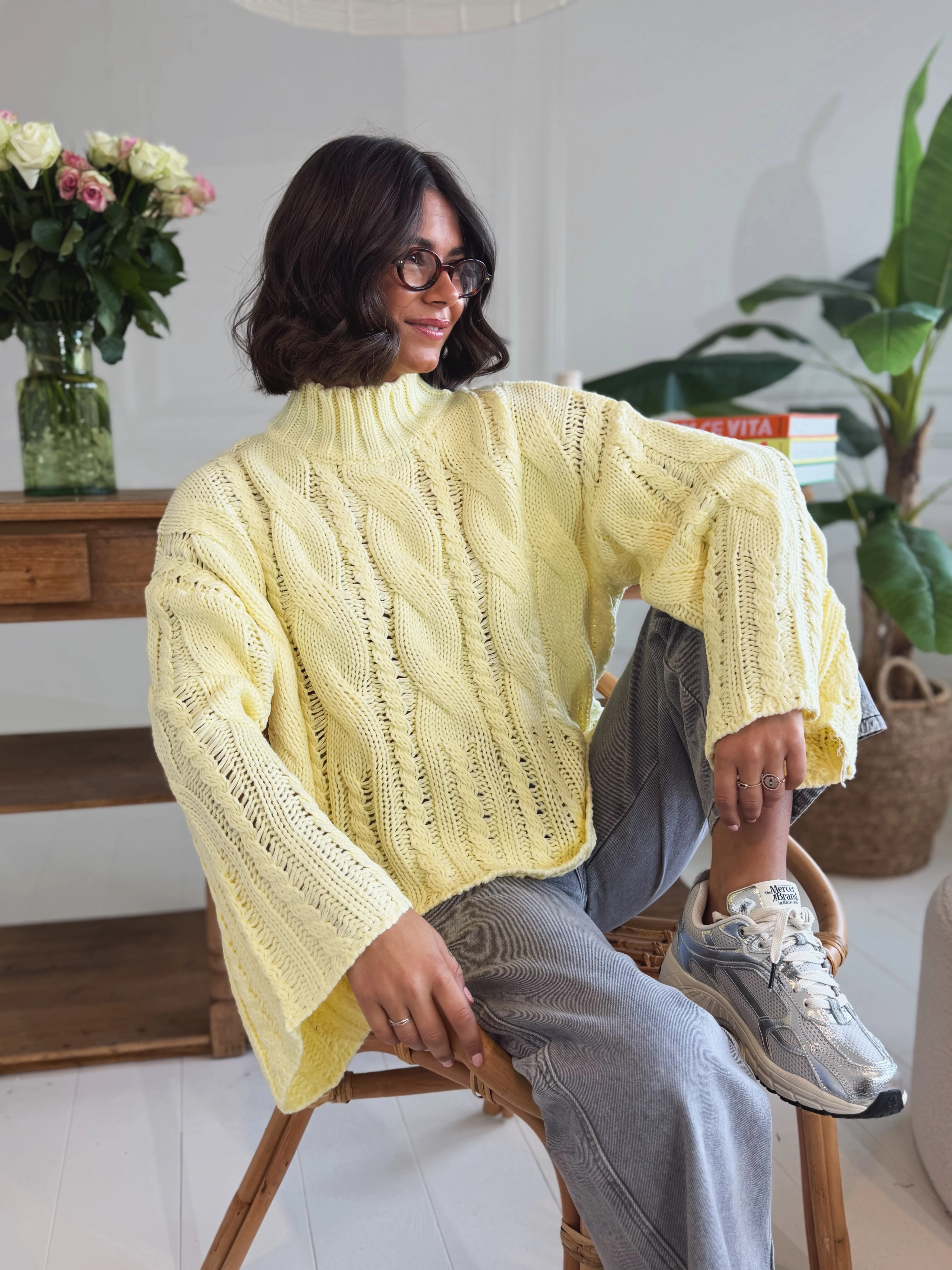 Pull TORSADÉ jaune - Image 4
