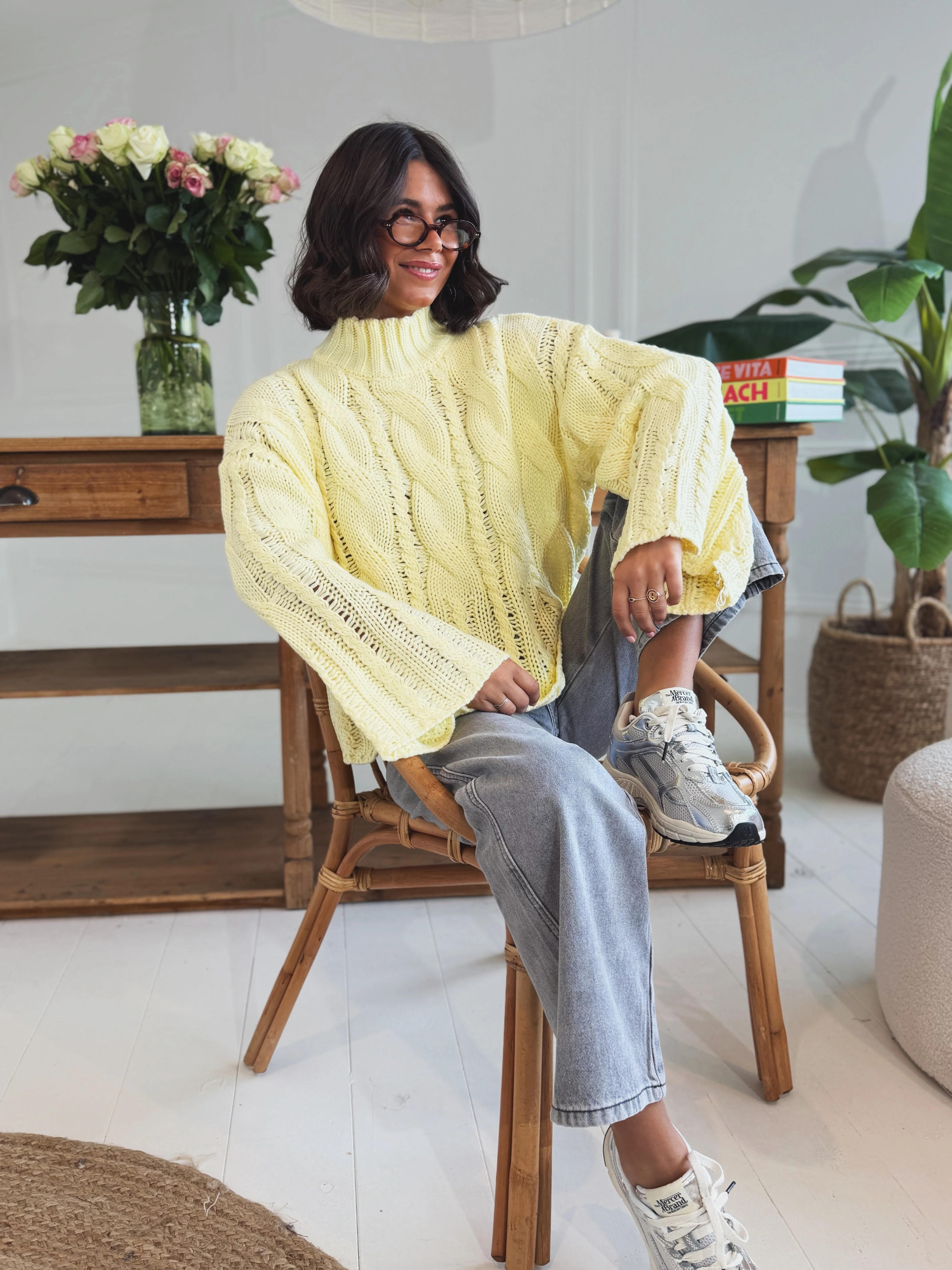 Pull TORSADÉ jaune - Image 5
