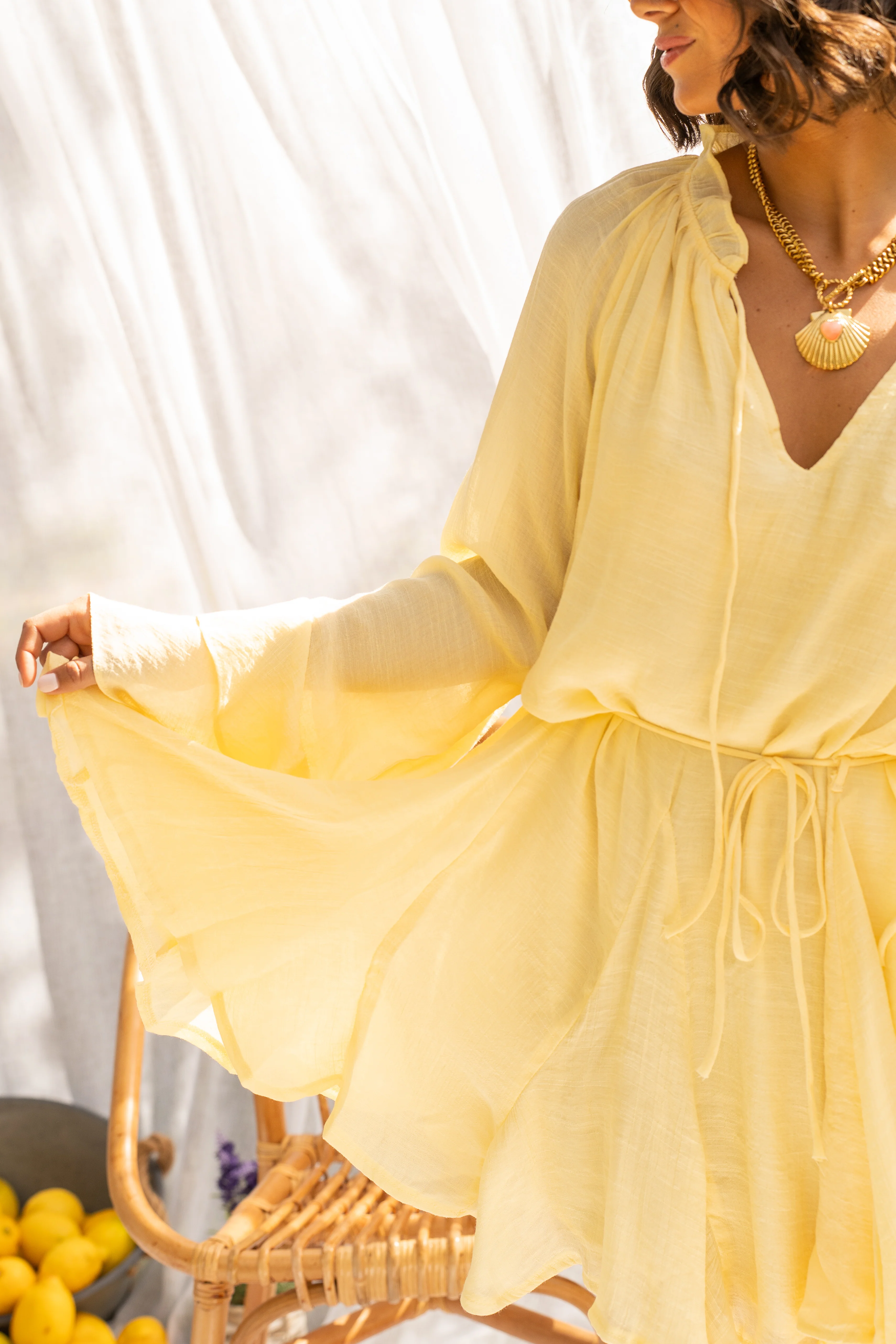 Robe ANABELLE jaune - Image 3