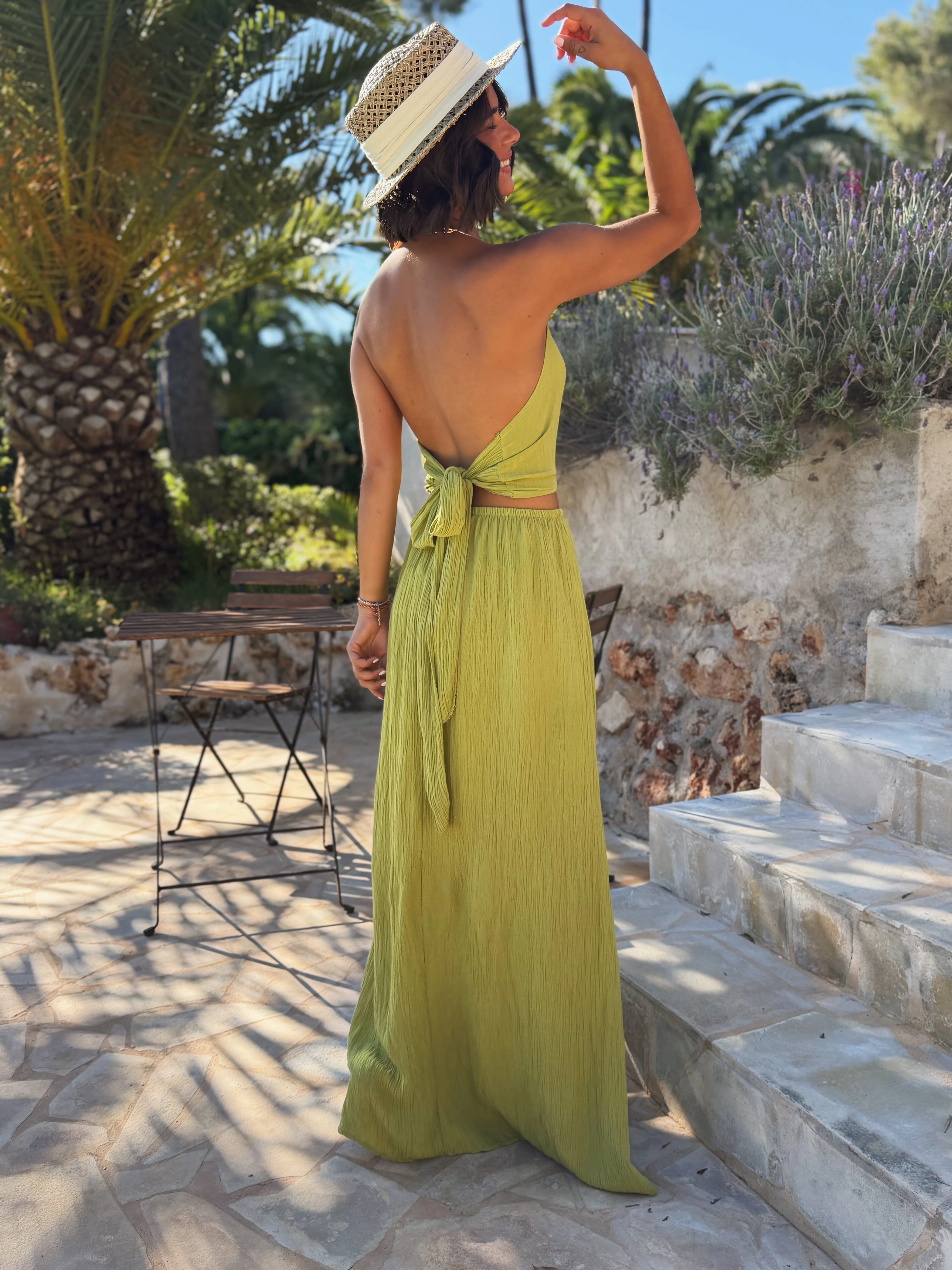 Robe BLUSH vert olive - Image 2