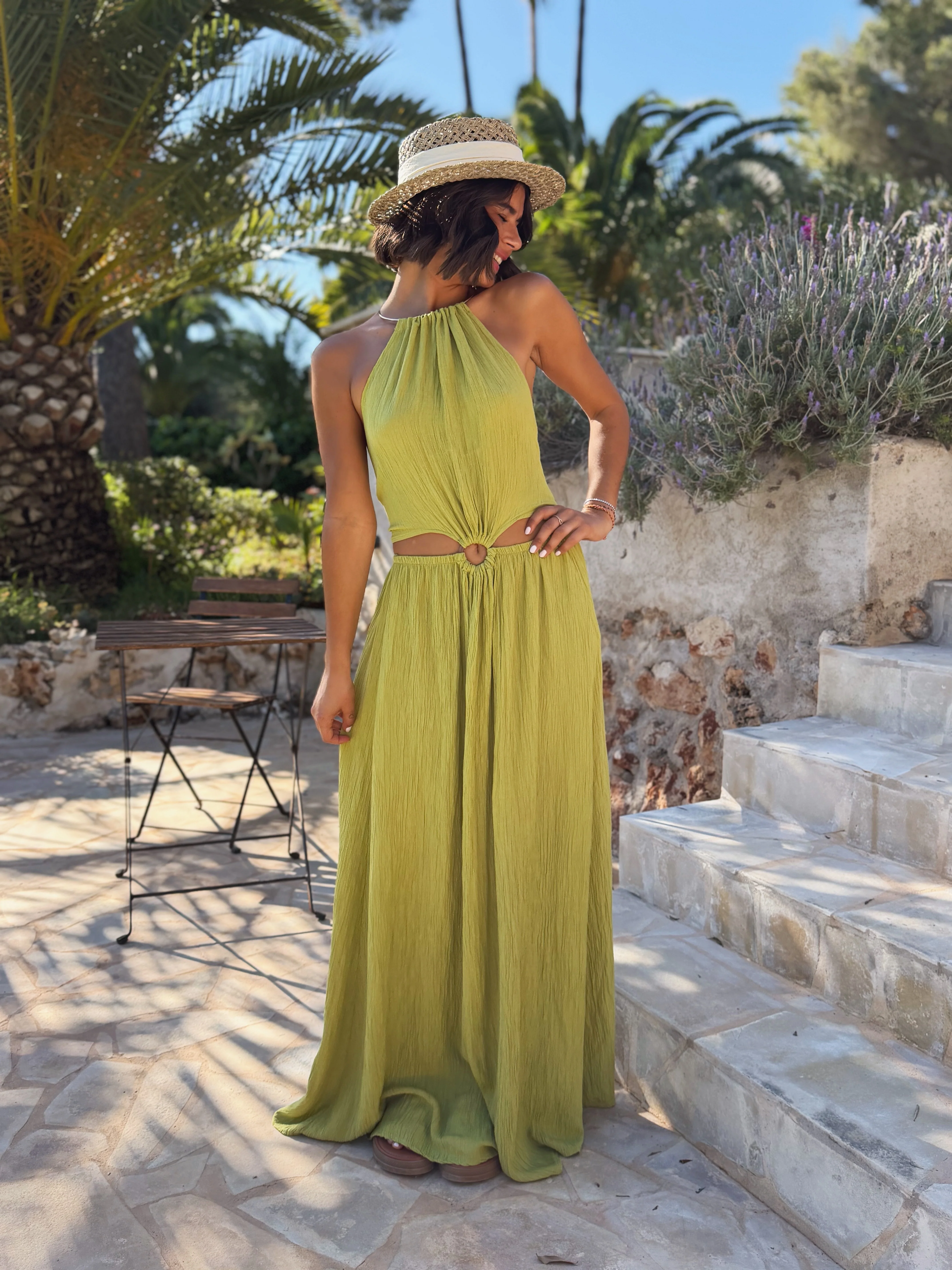 Robe BLUSH vert olive - Image 5