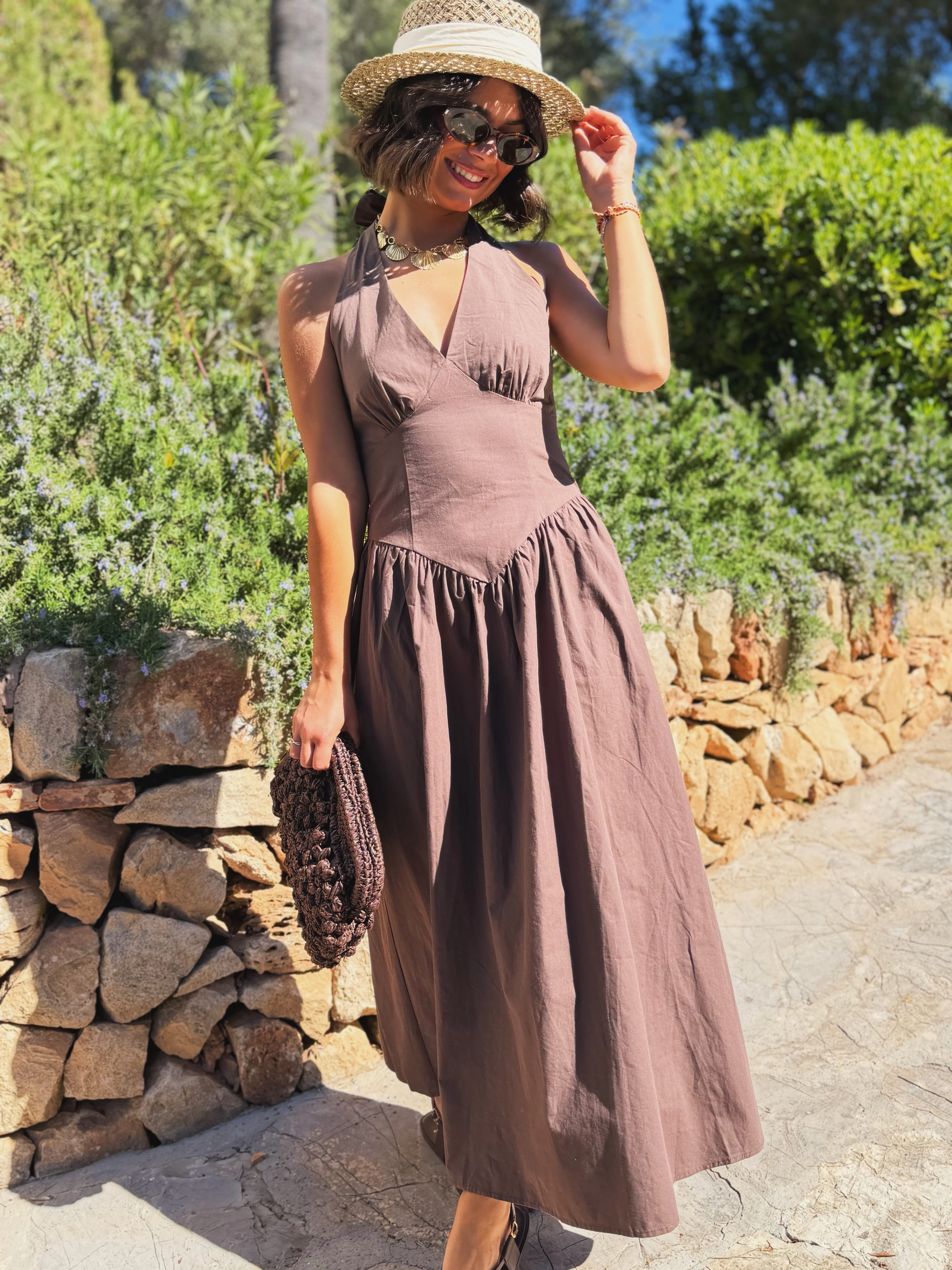 Robe BRIDGERTON chocolat - Image 4