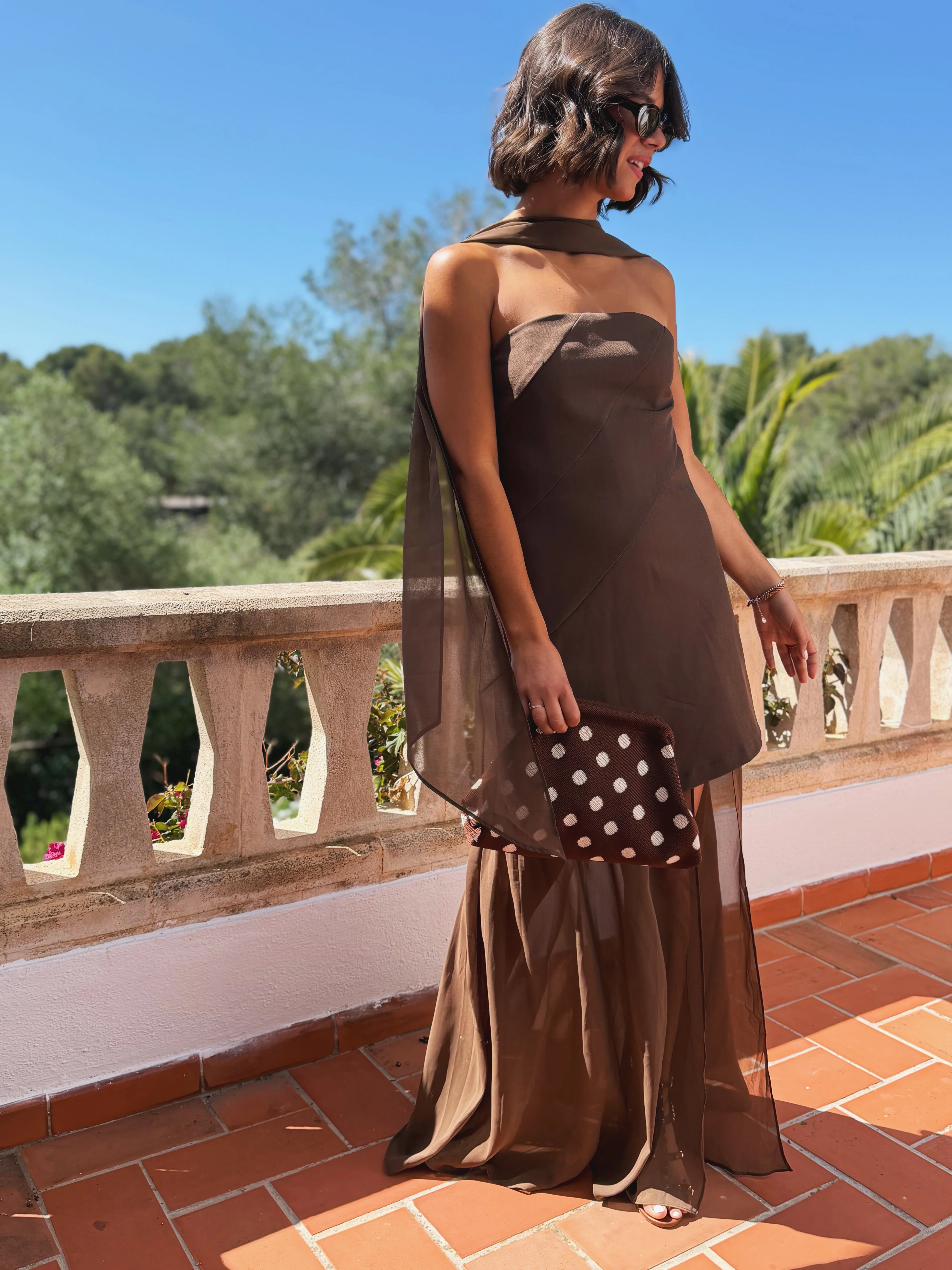 Robe BUSTIER chocolat - Image 7
