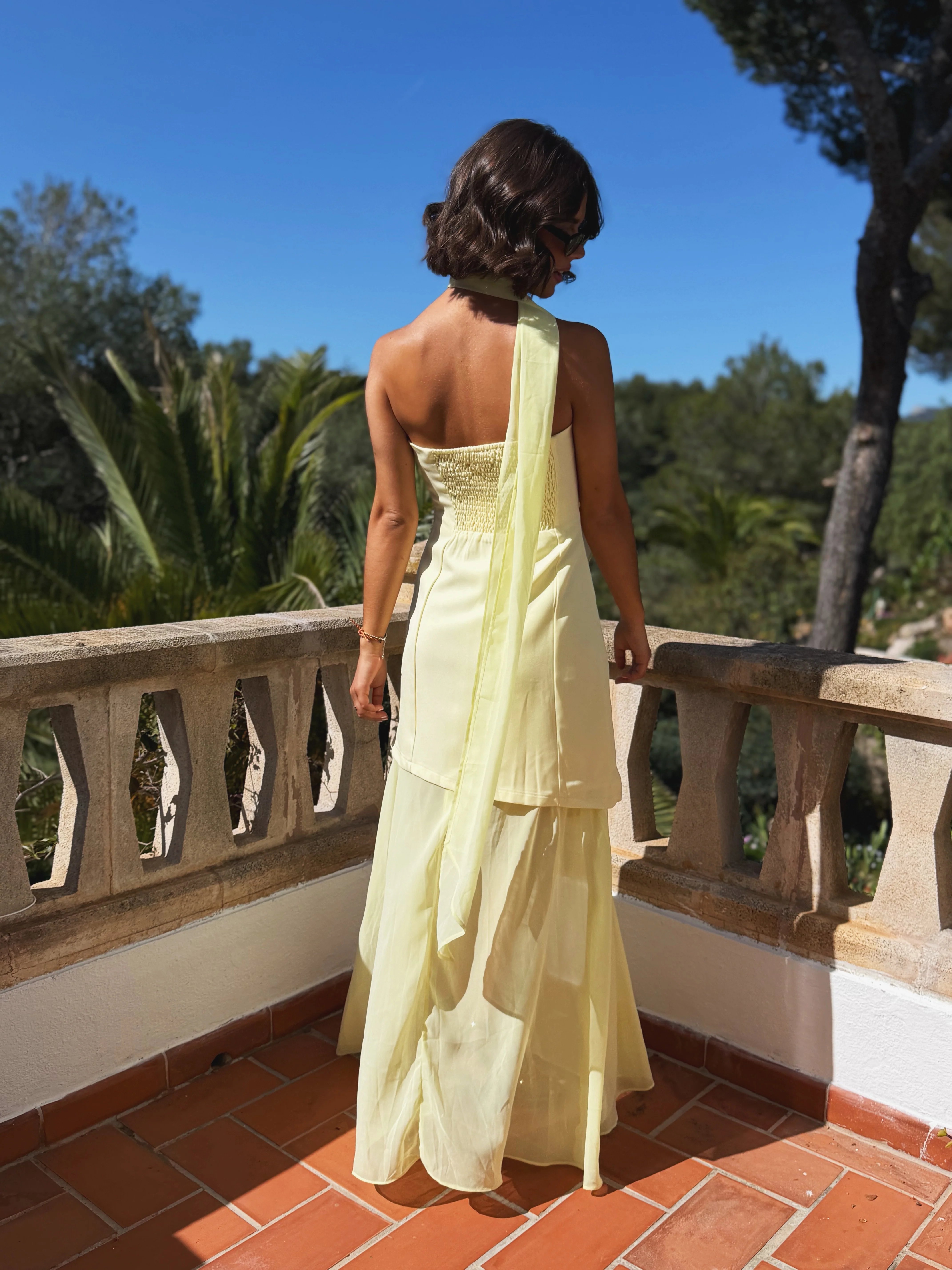 Robe BUSTIER jaune - Image 4