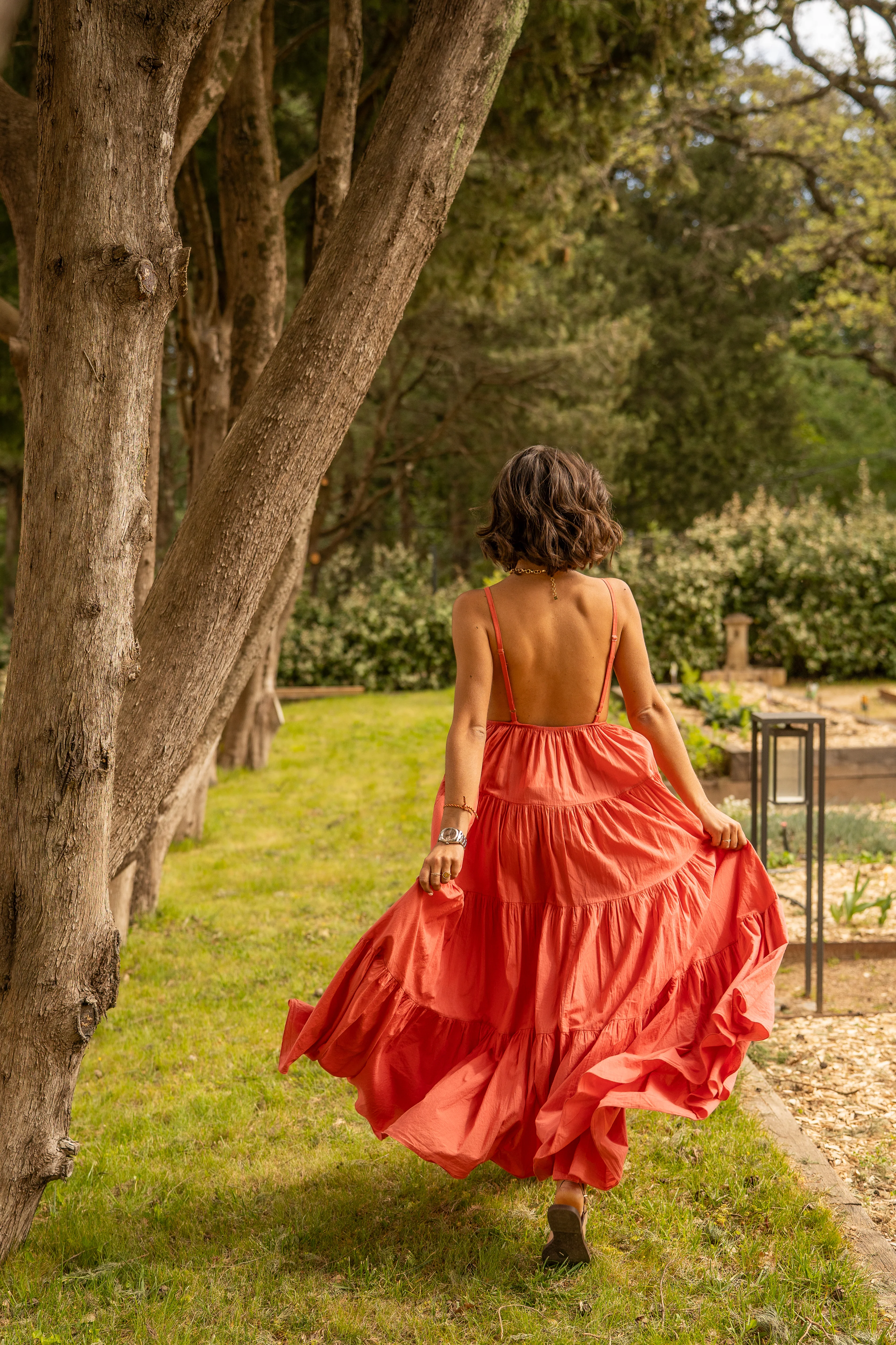 Robe en coton SOLEIL rose - Image 3