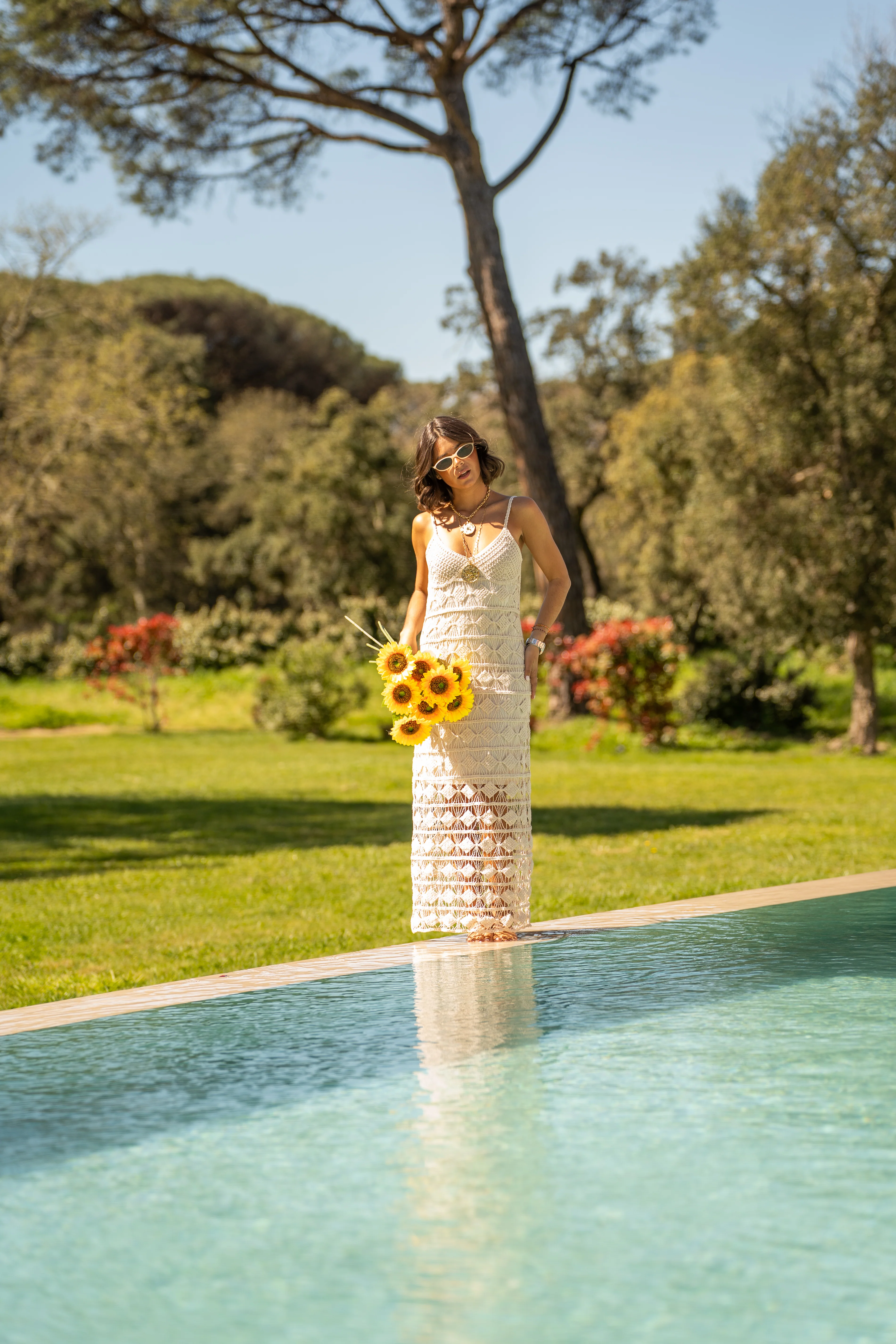 Robe longue crochet