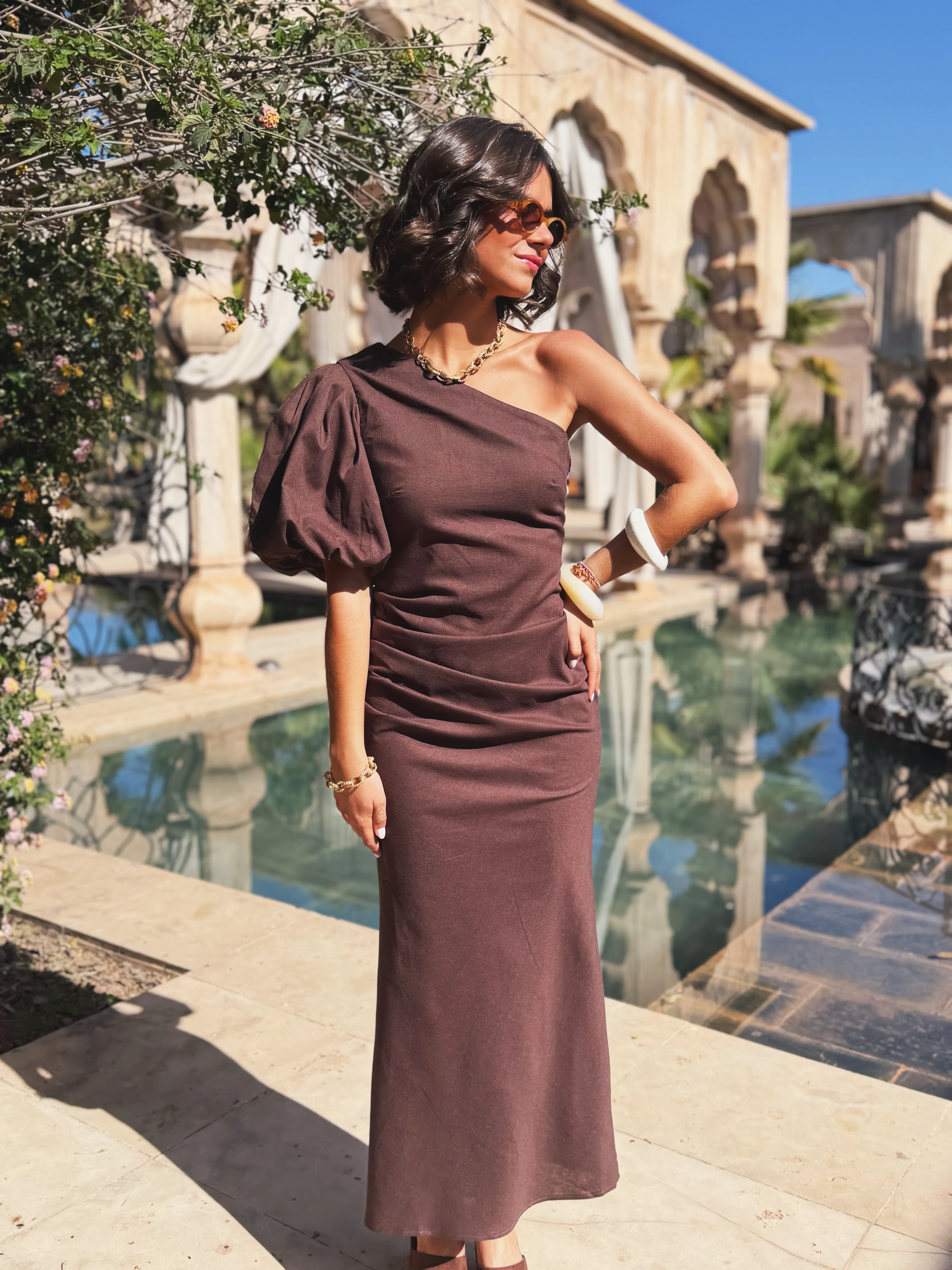 Robe OLIVIA chocolat - Image 2