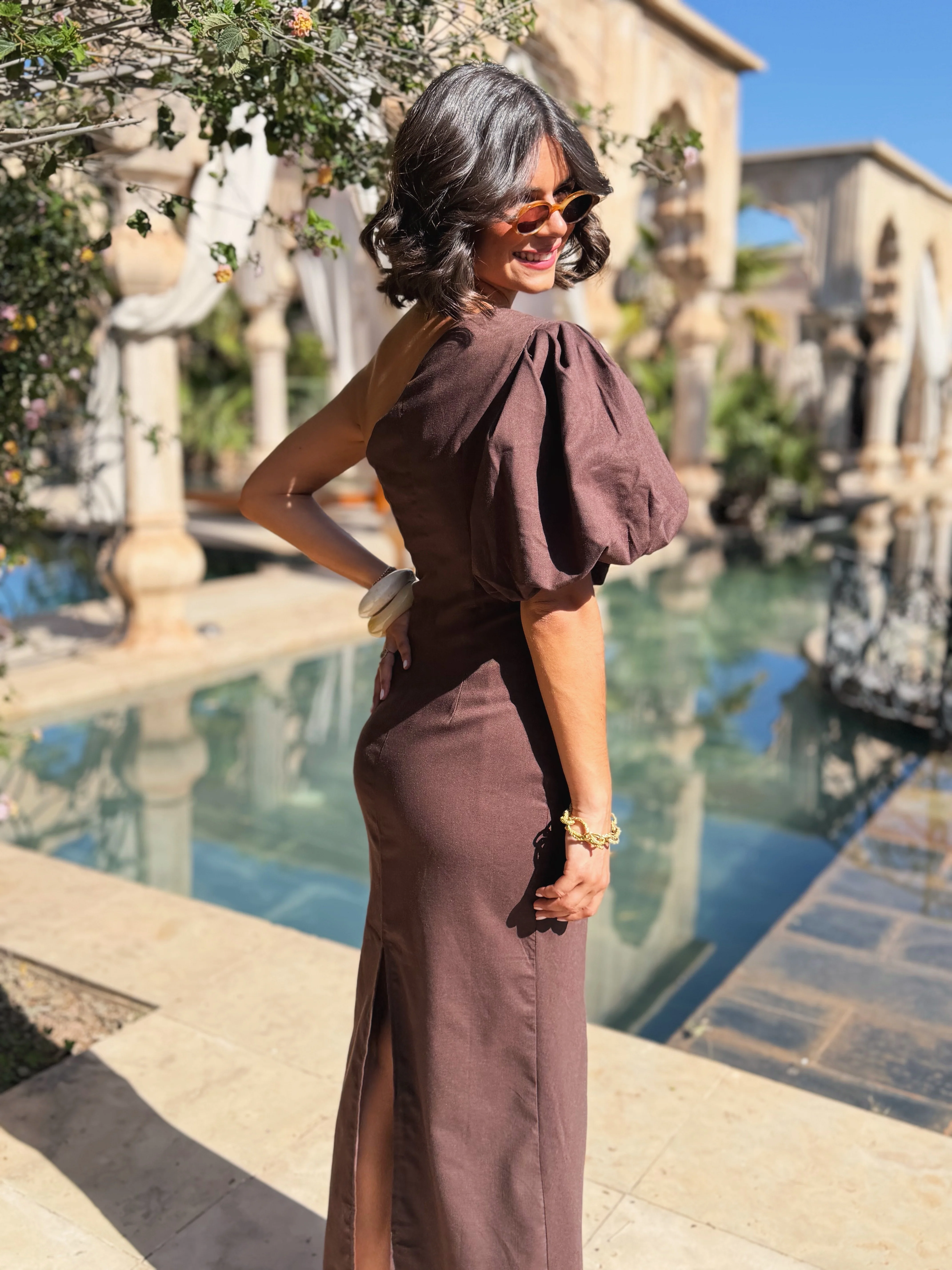 Robe OLIVIA chocolat - Image 3