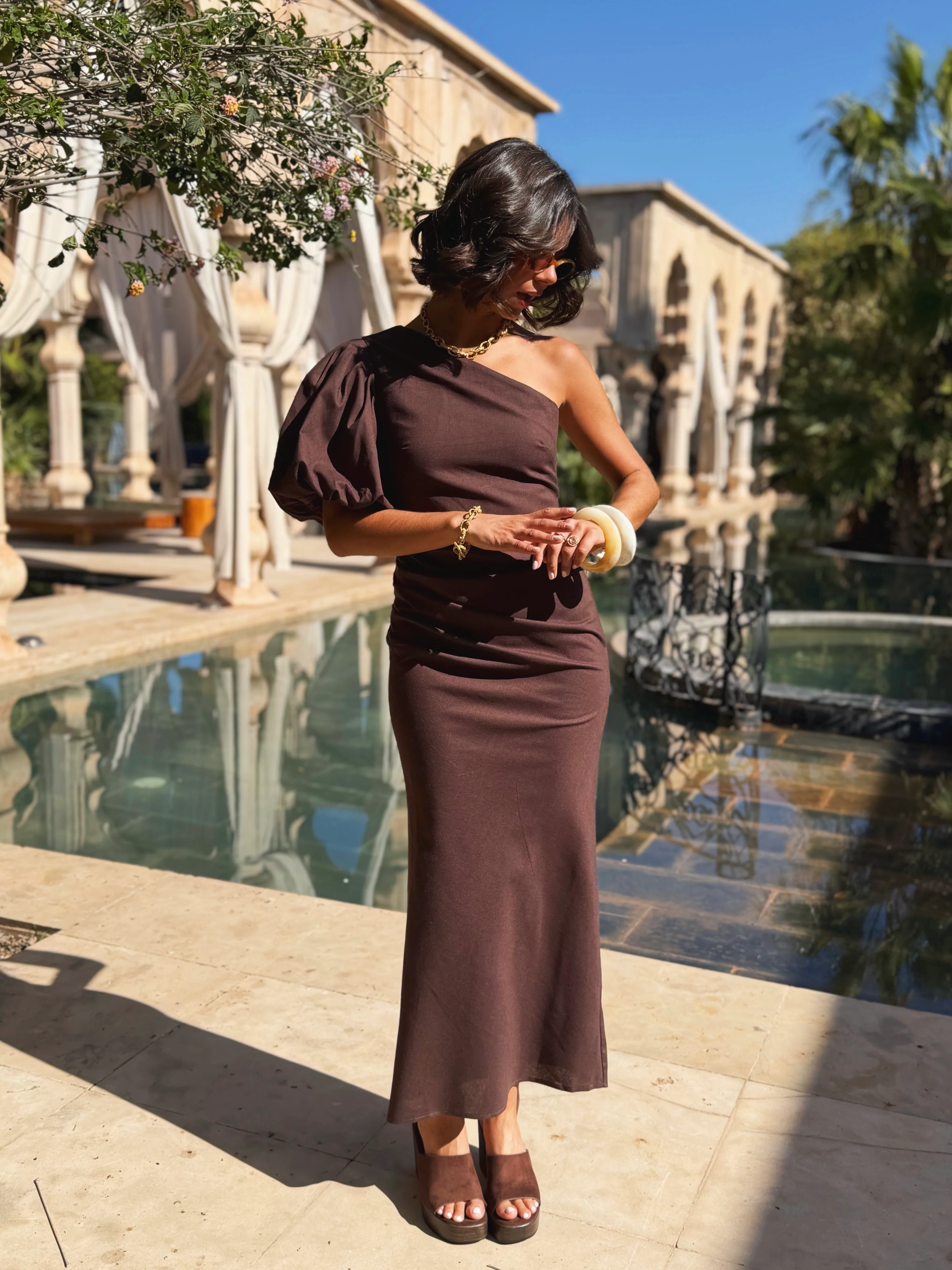 Robe OLIVIA chocolat - Image 4