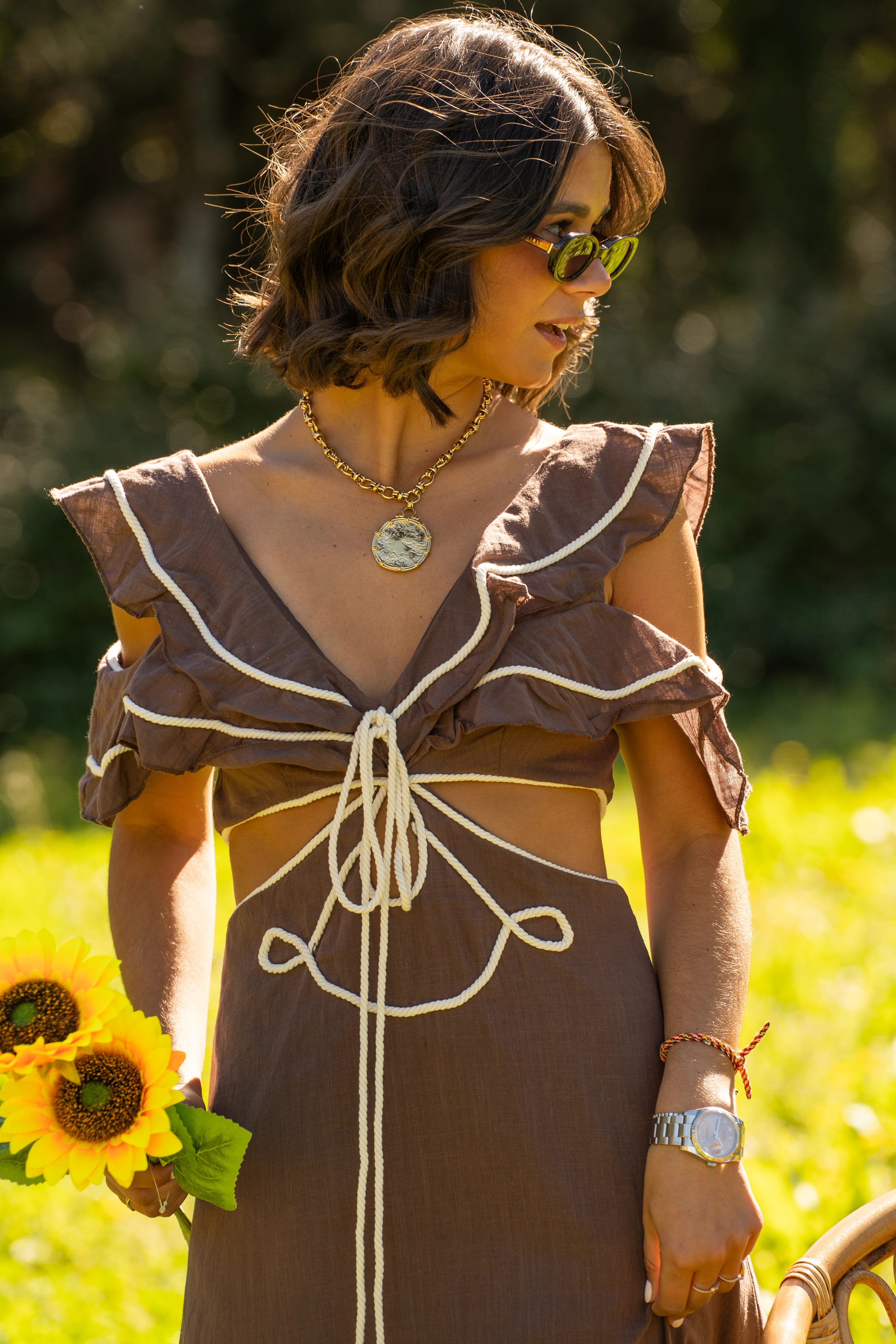 Robe SUZANNE chocolat - Image 5