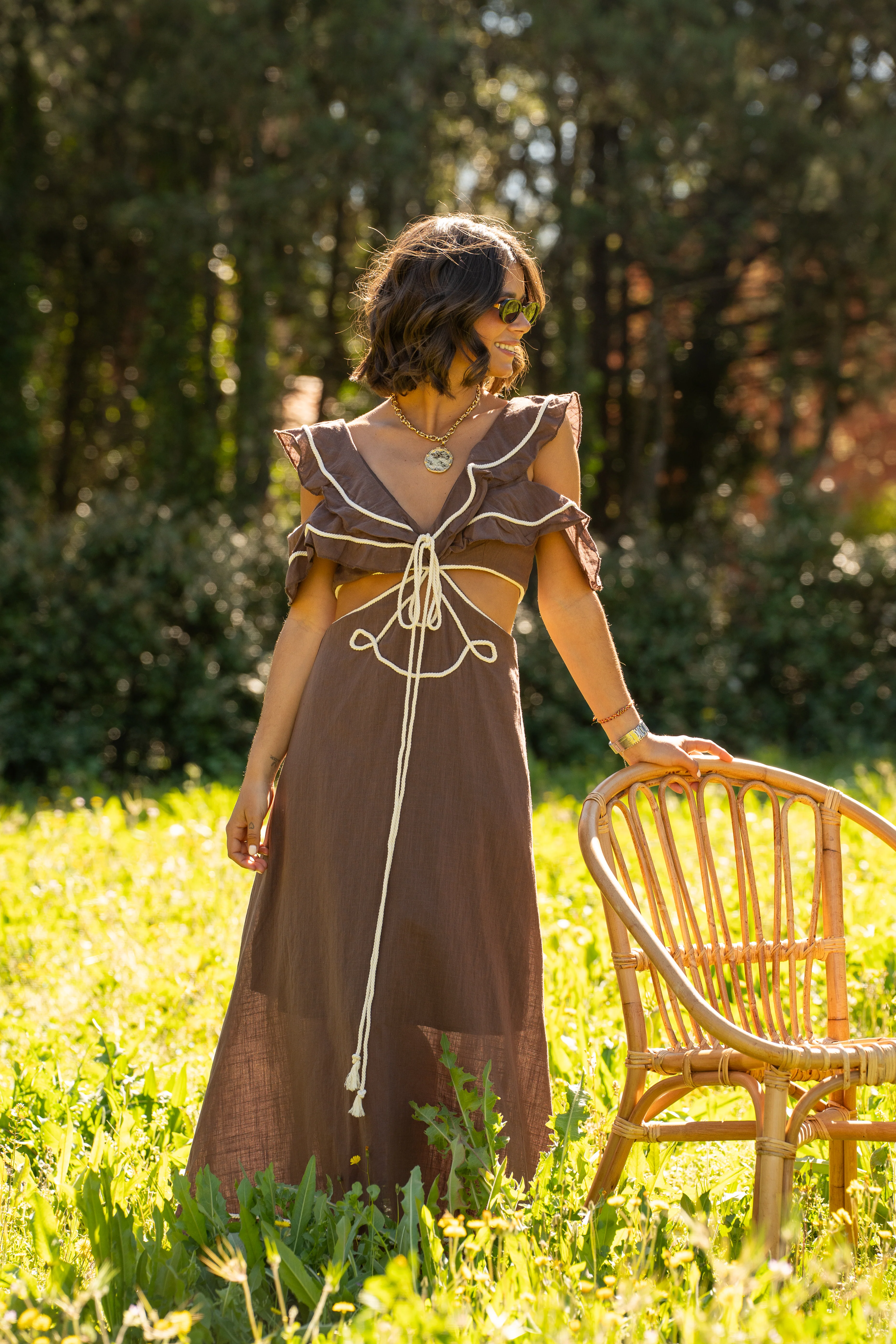 Robe SUZANNE chocolat - Image 6