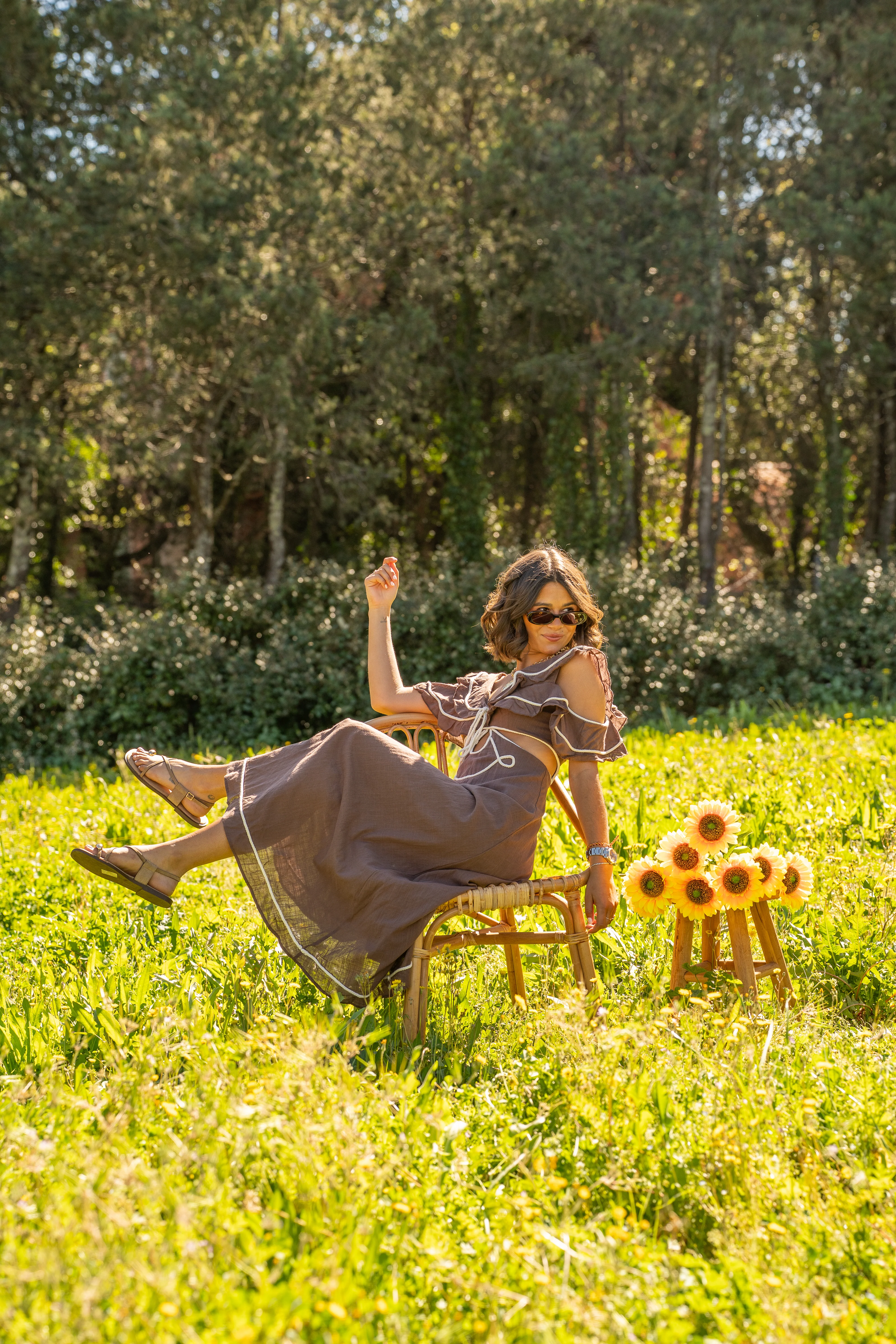 Robe SUZANNE chocolat - Image 9
