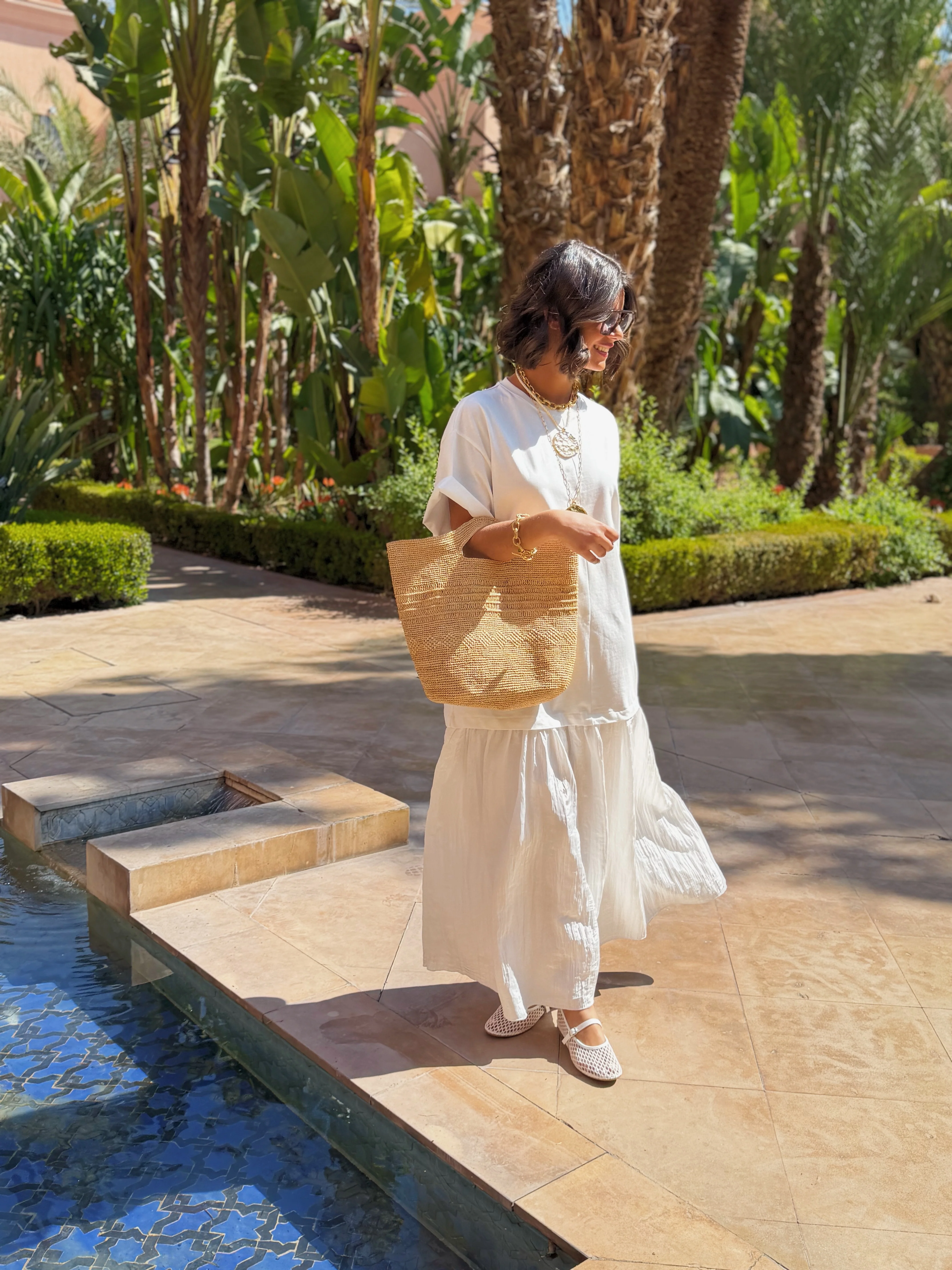 Robe tee-shirt blanche - Image 3