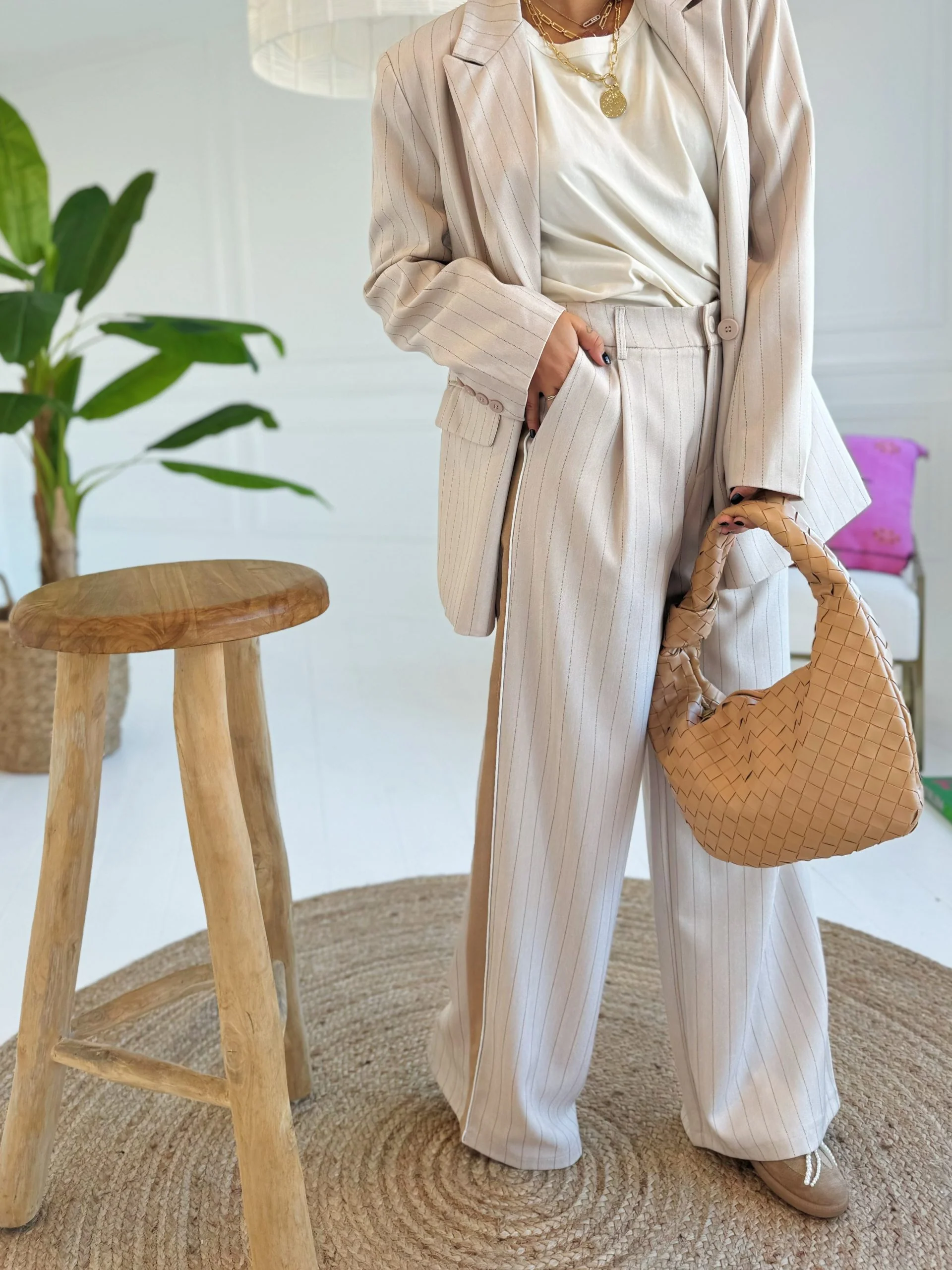 Sac BAMBOU beige - Image 3