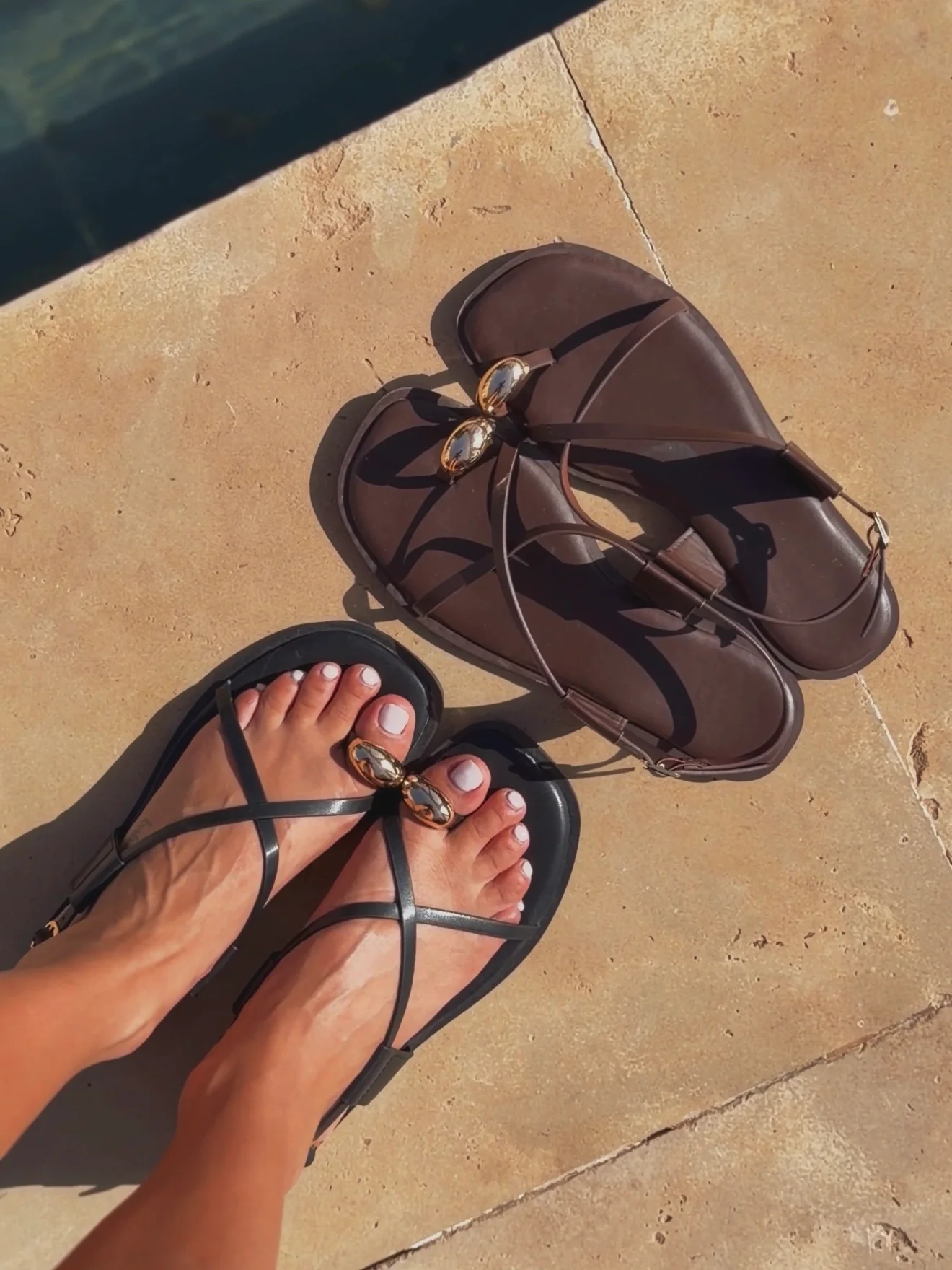 Sandales ATHÉNA noir - Image 2