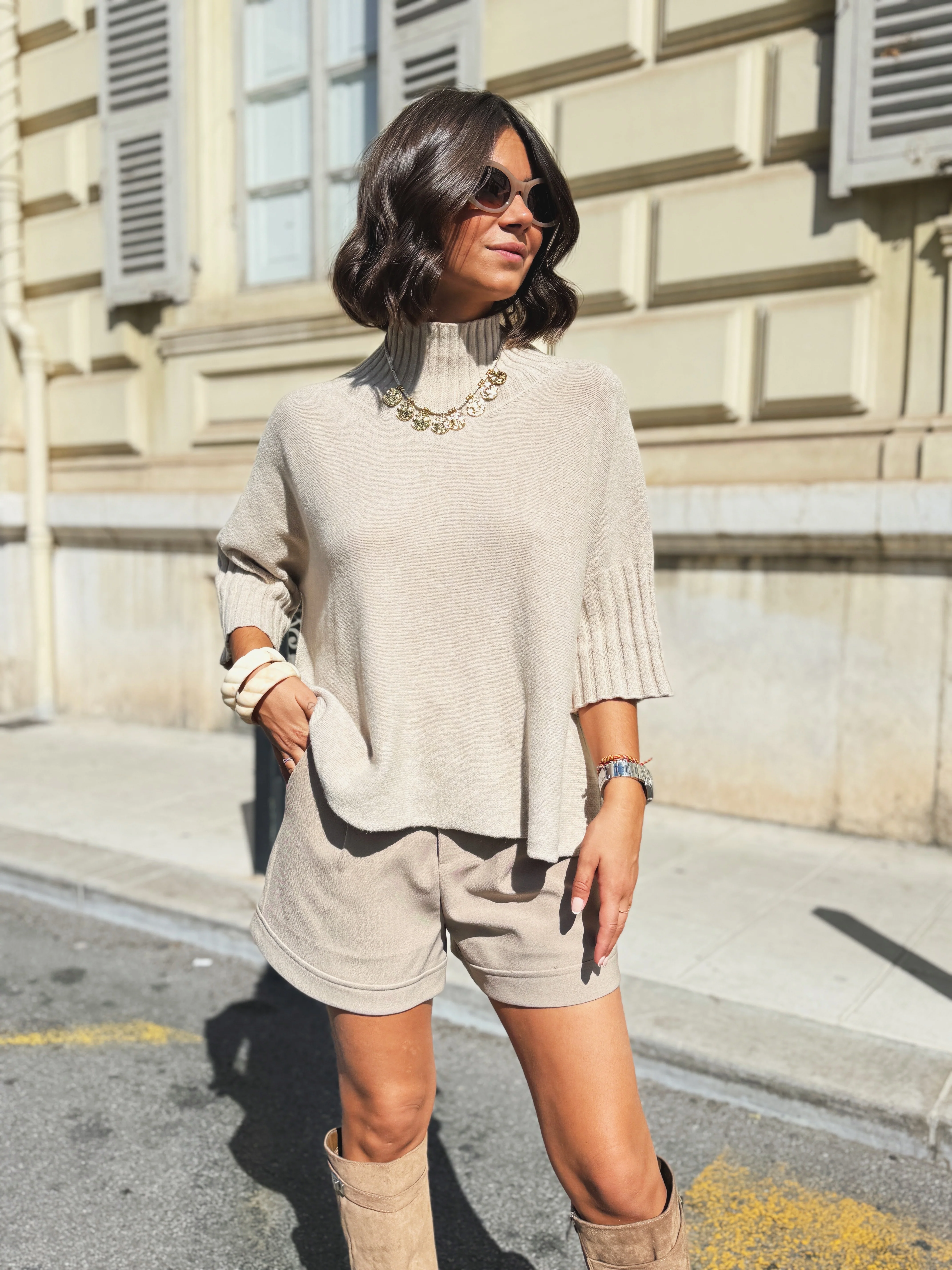 Short GASPARD taupe - Image 4