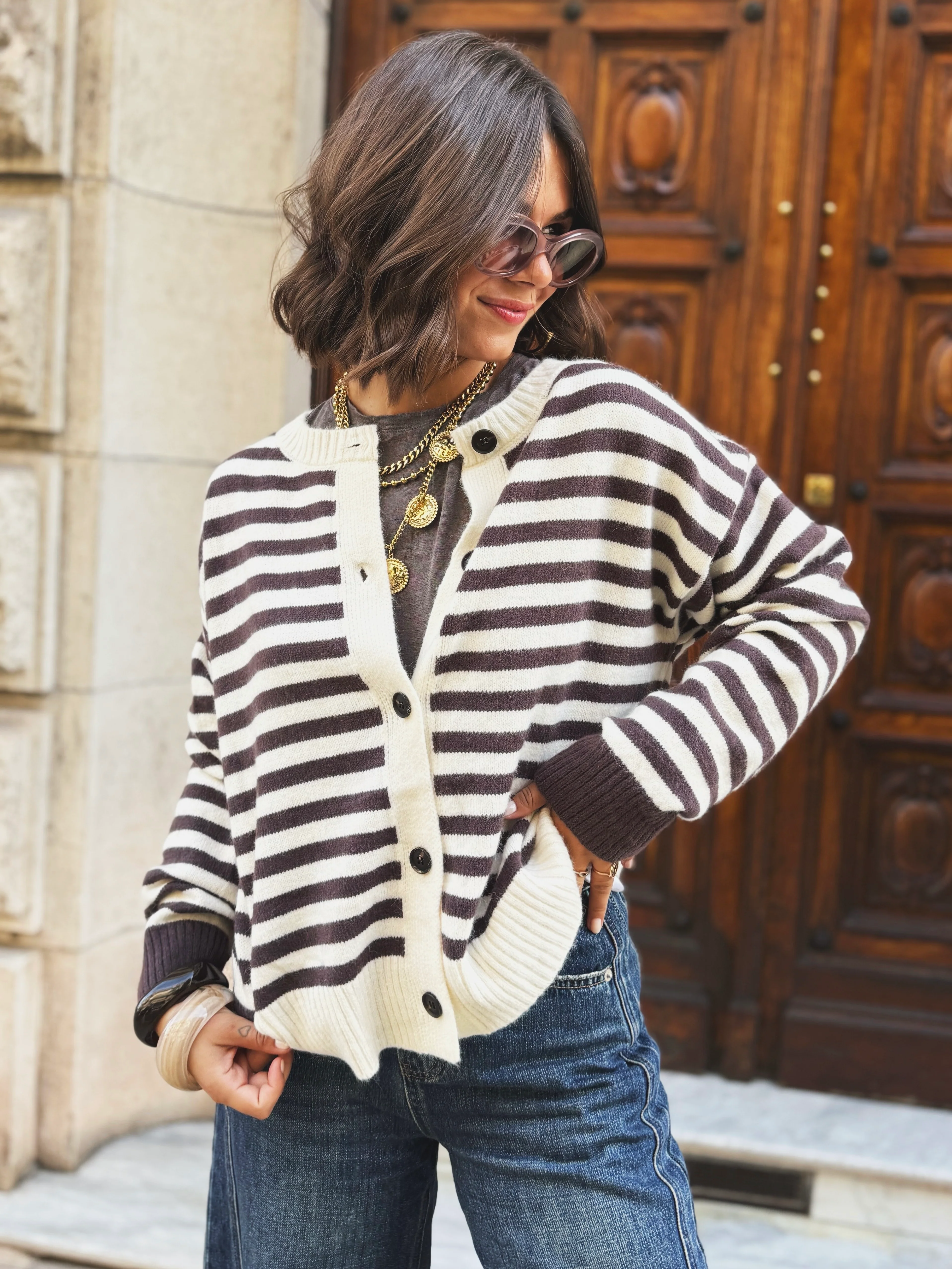 Sous-pull avec du CACHEMIRE marron - Image 4