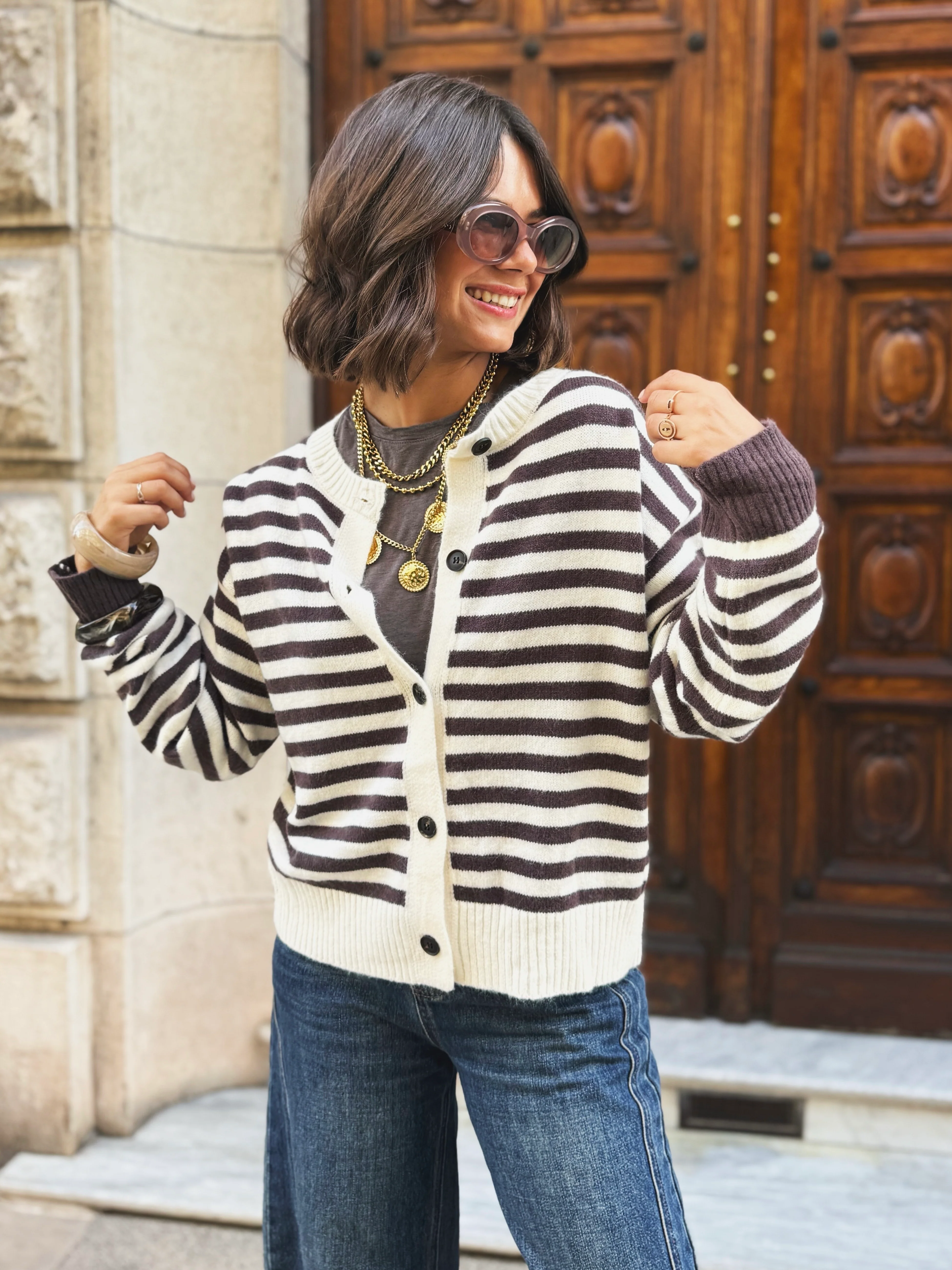 Sous-pull avec du CACHEMIRE marron - Image 5