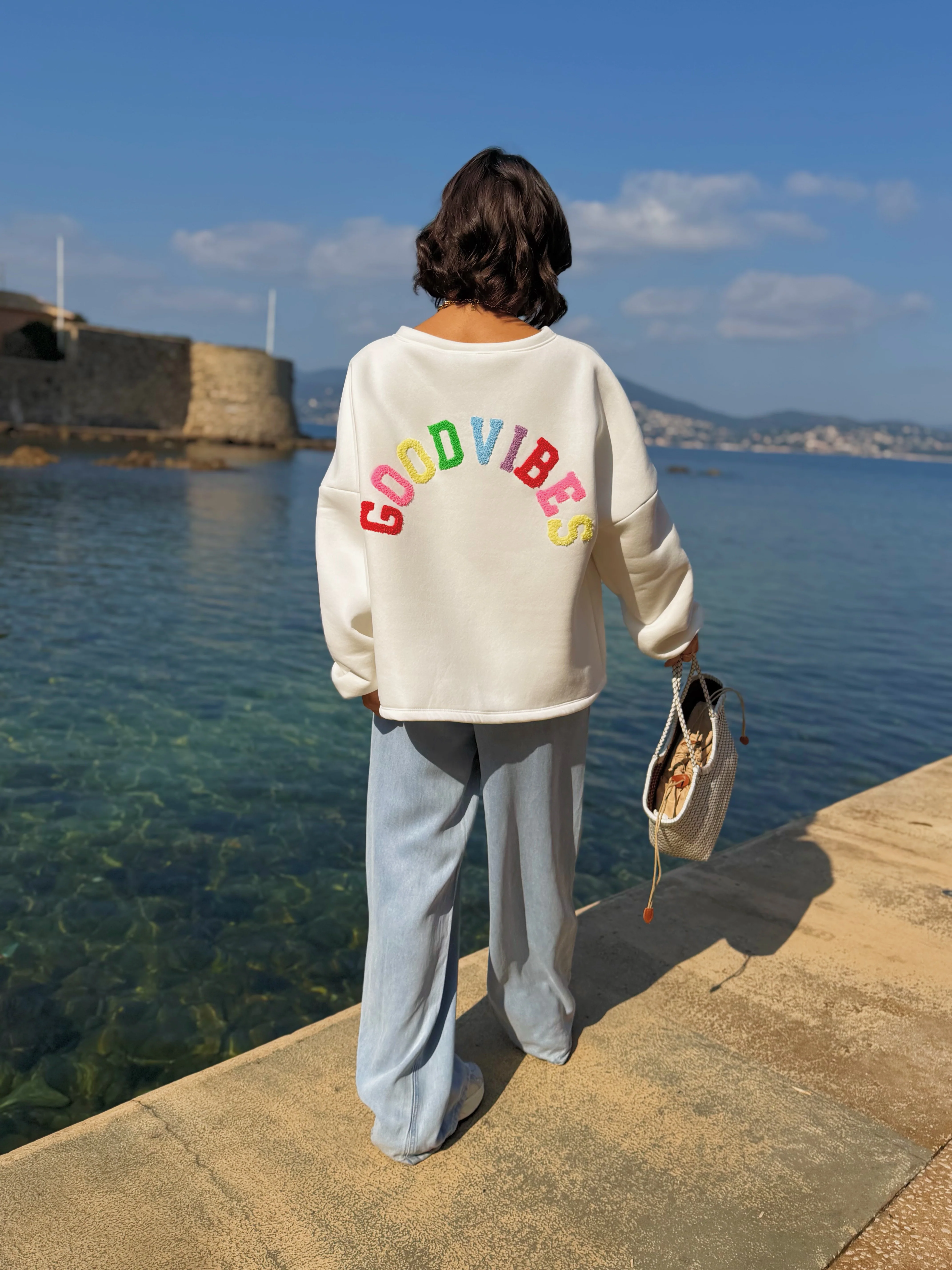 Sweat GOODVIBES blanc - Image 3