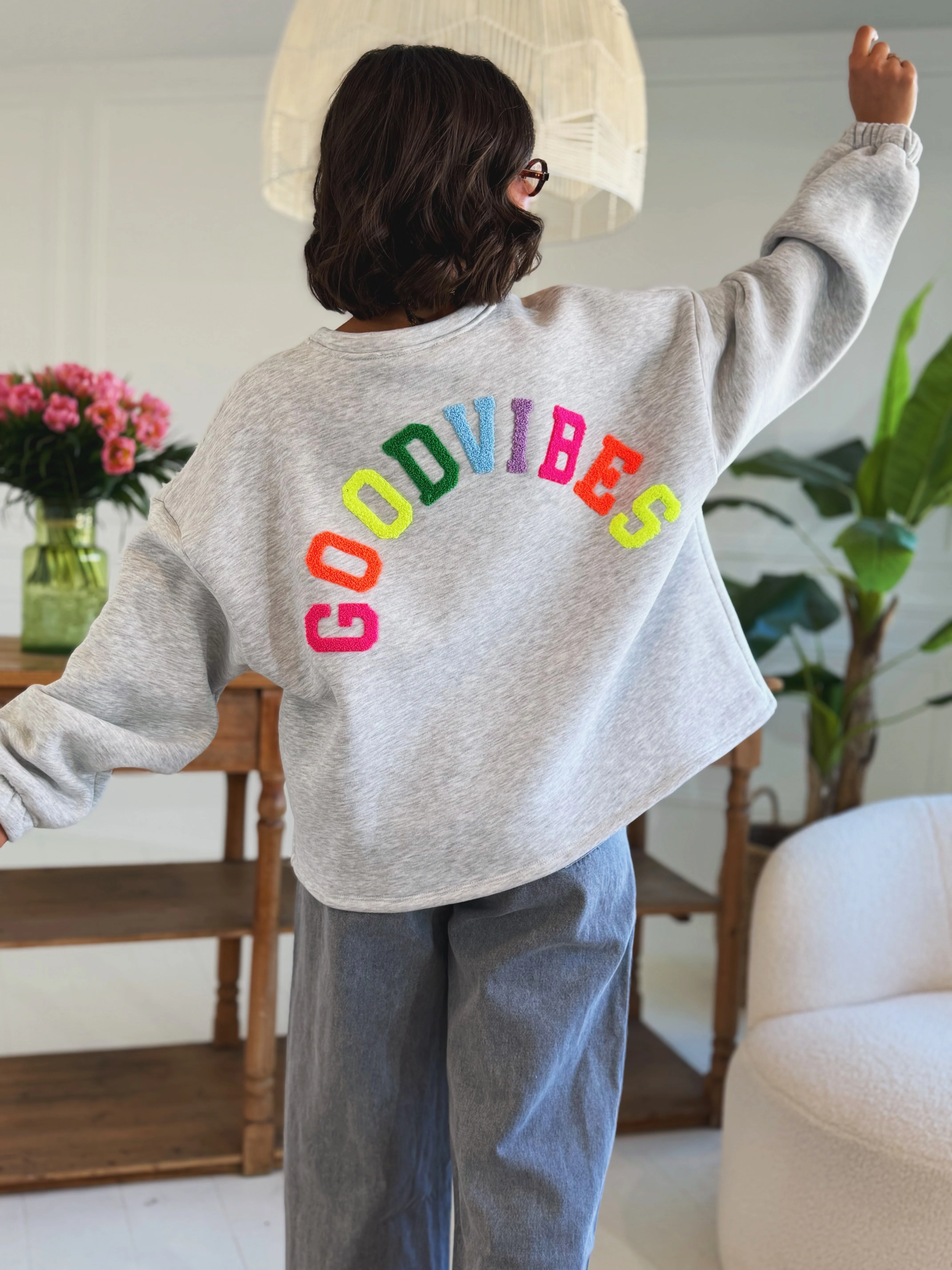 Sweat GOODVIBES gris - Image 3