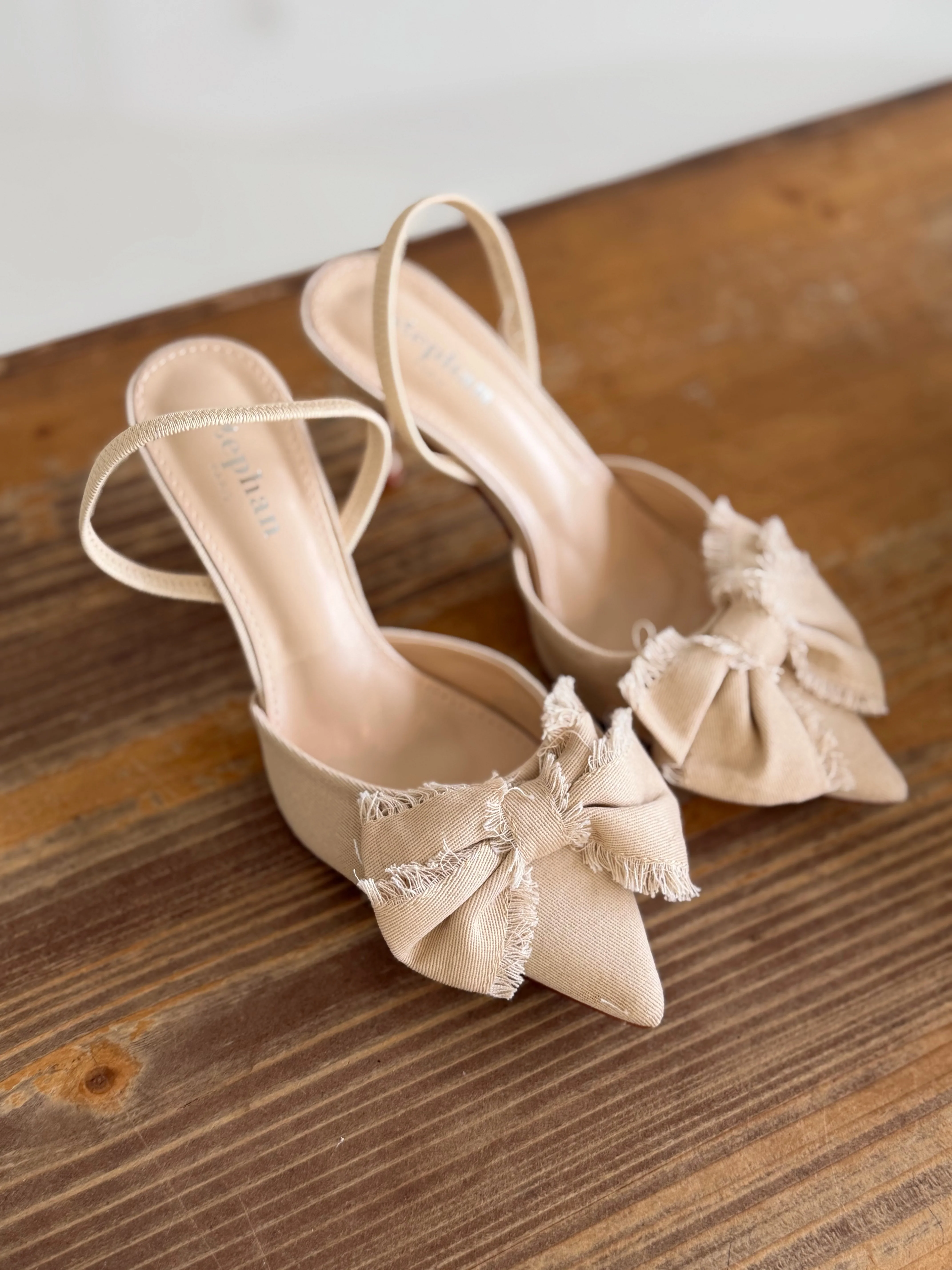 Talons NOEUD beige - Image 3
