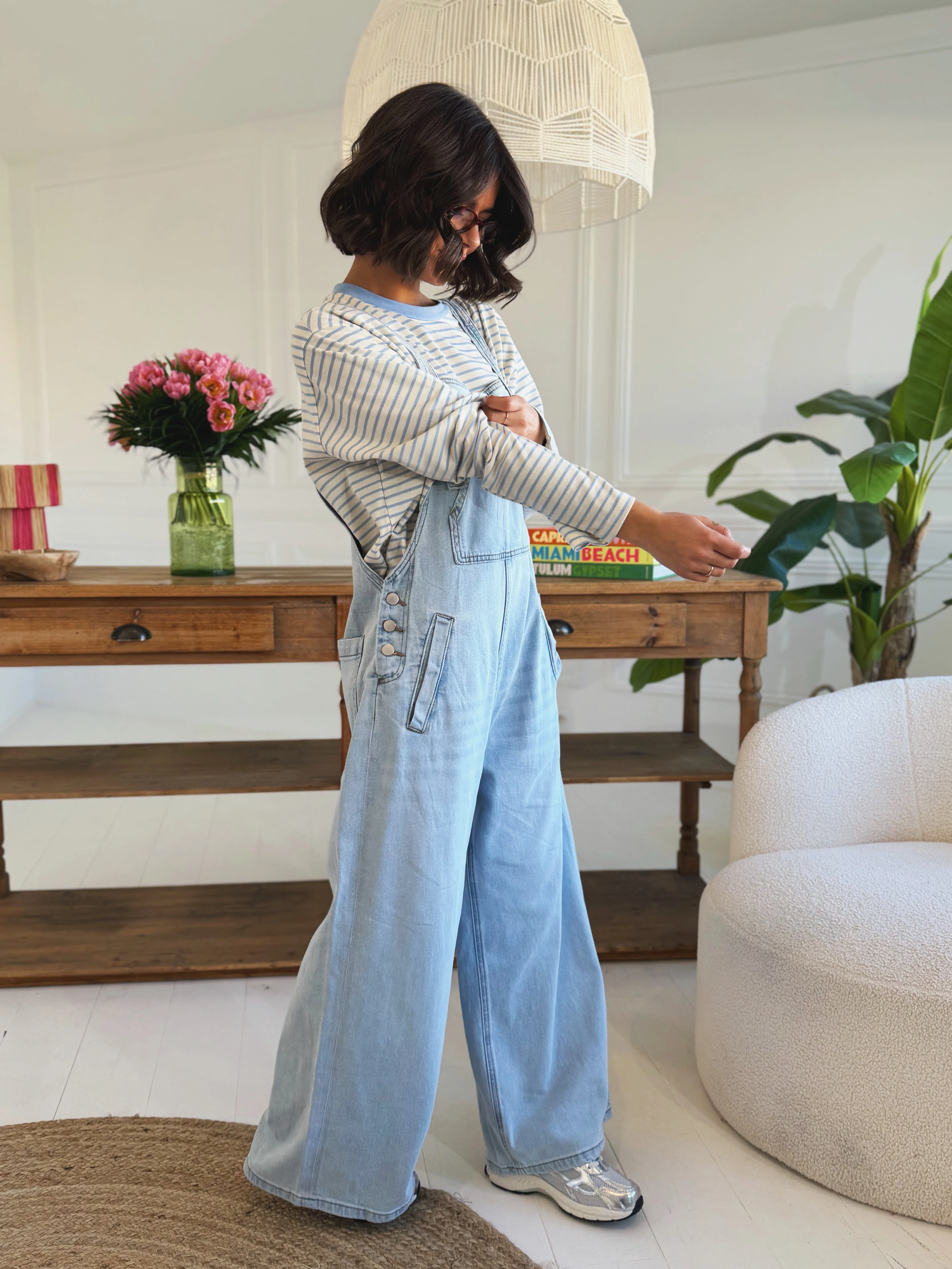 Salopette en DENIM clair - Image 5