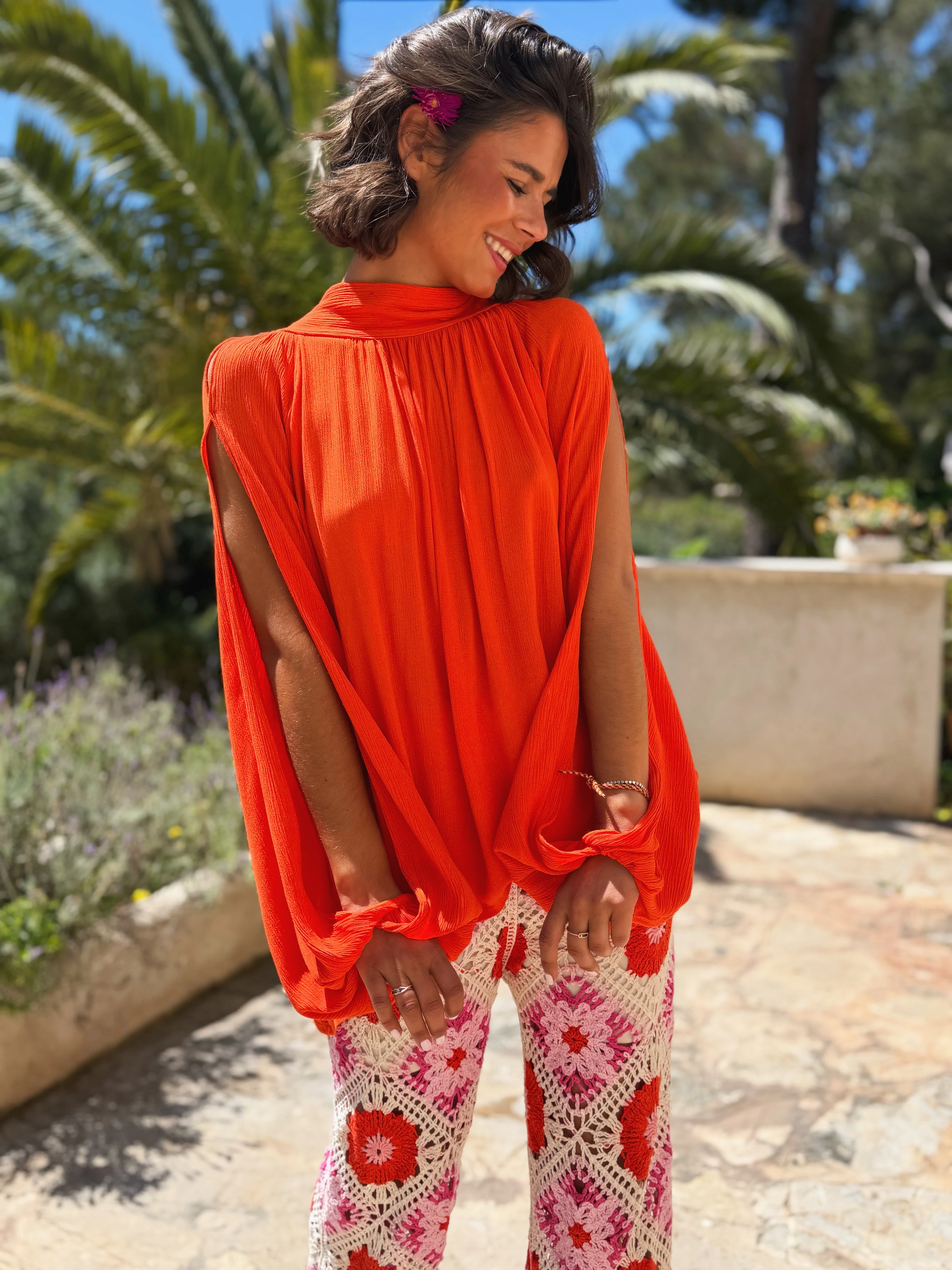 Top BLOOM orange (pré commande)