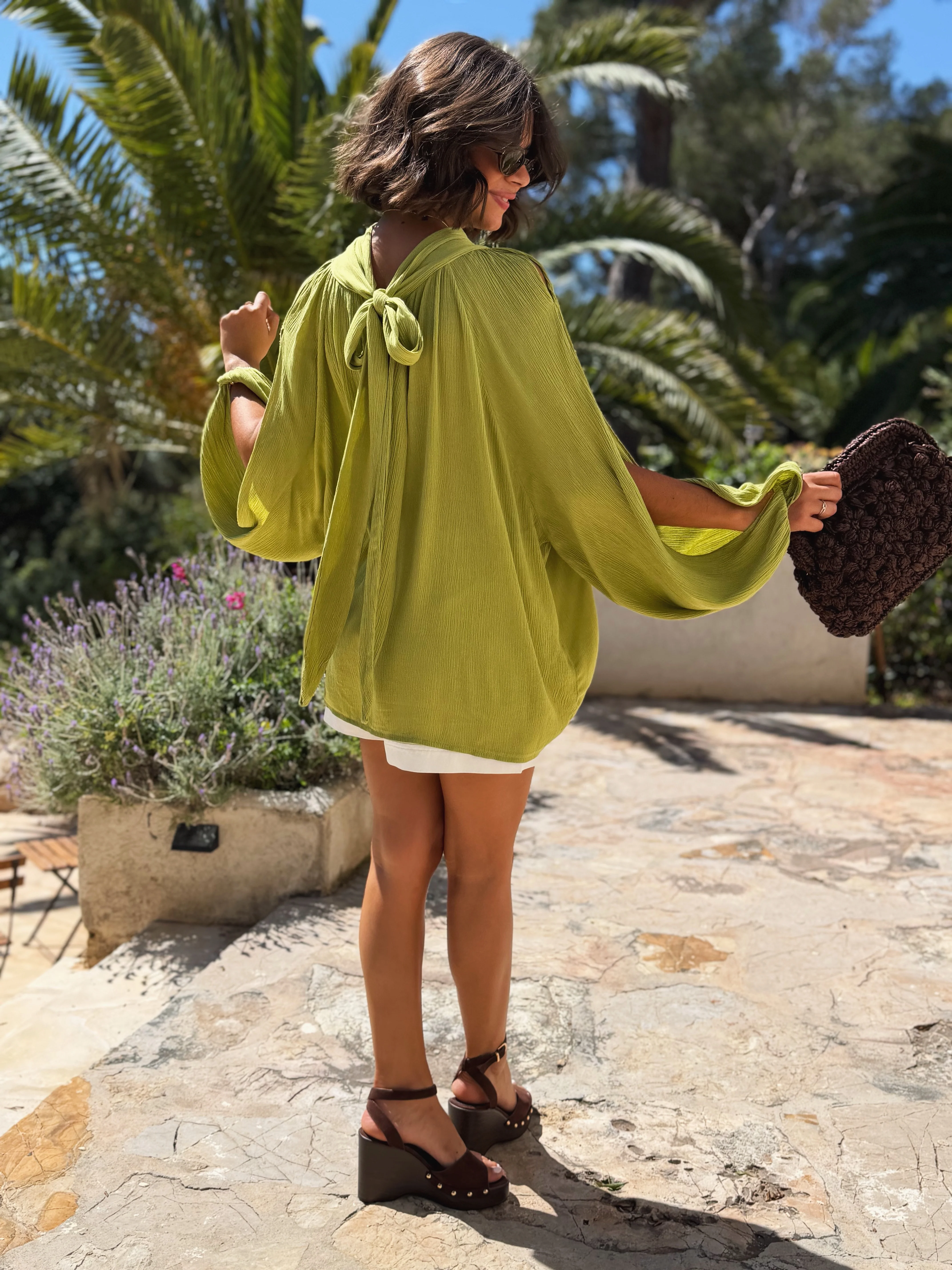 Top BLOOM vert olive (pré-commande) - Image 3