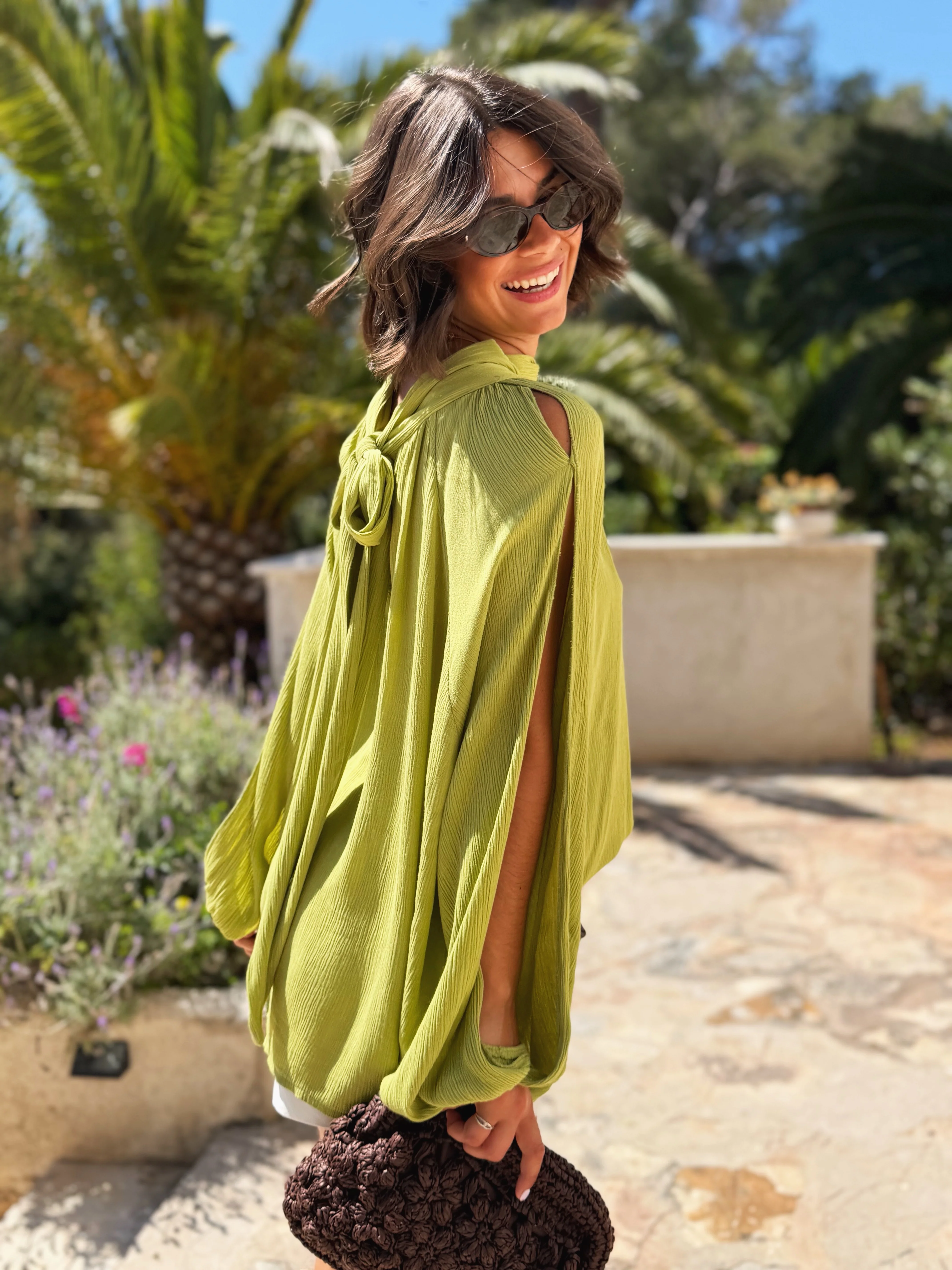 Top BLOOM vert olive (pré-commande) - Image 4