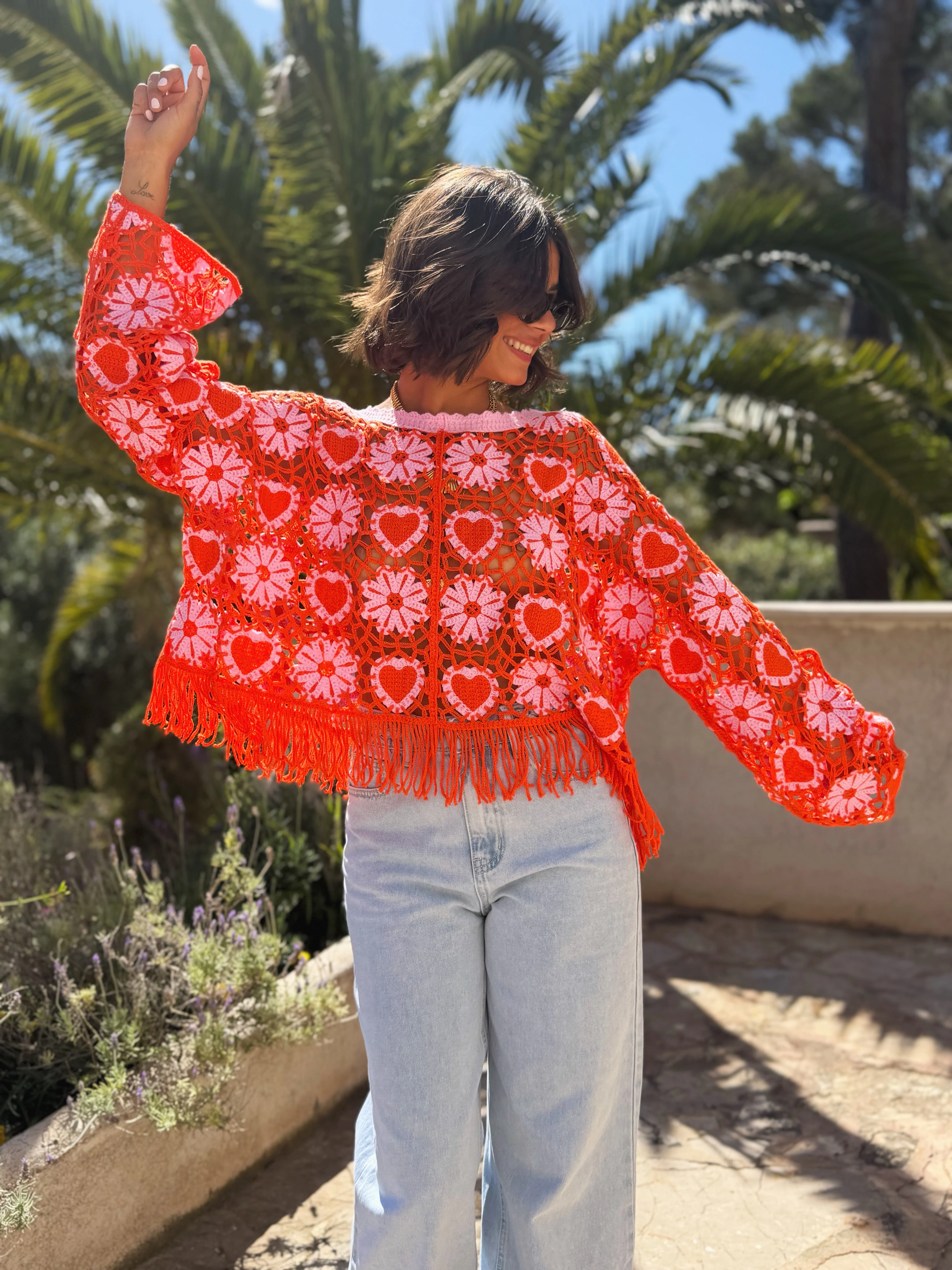 Top COACHELLA en crochet