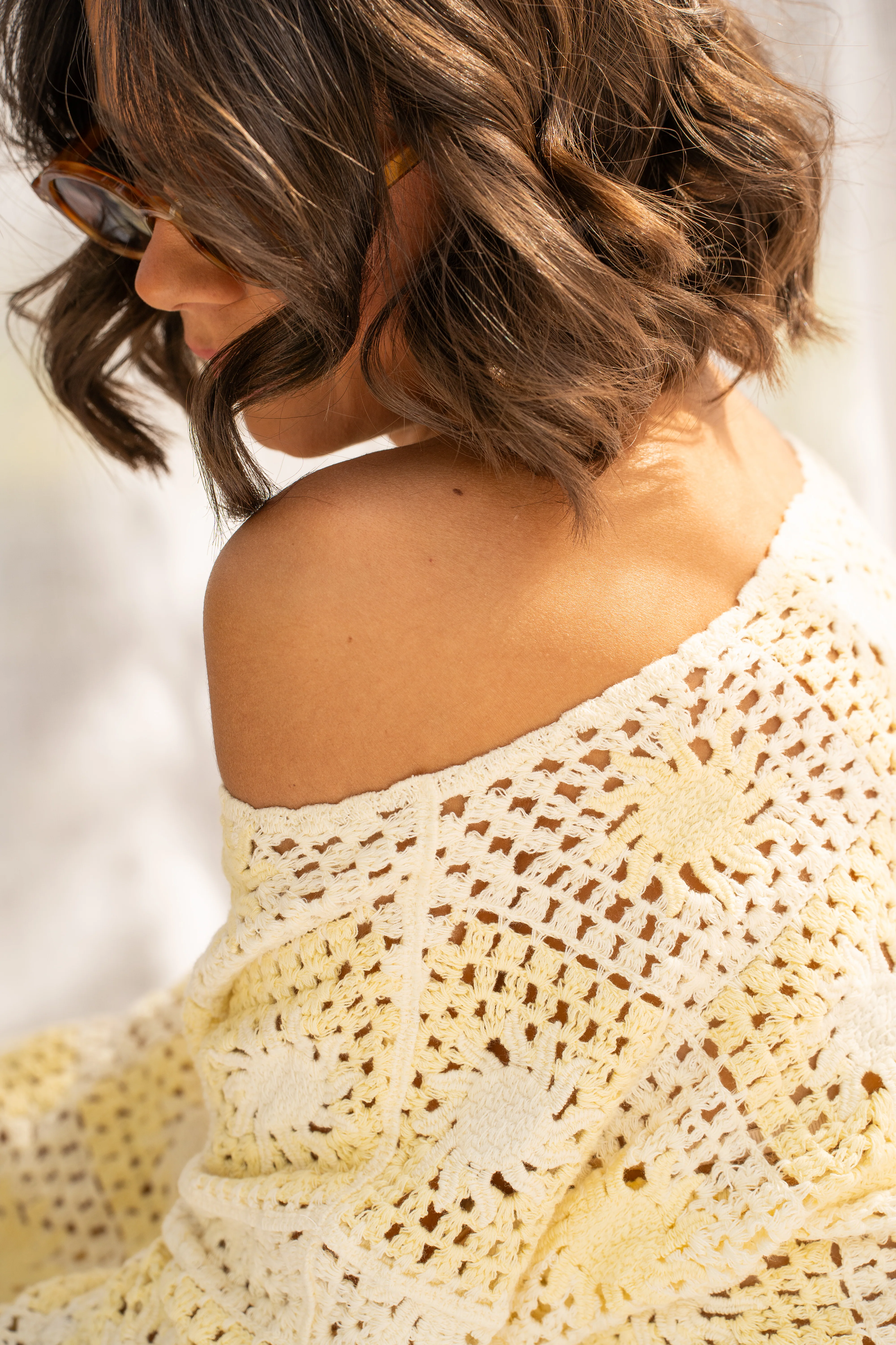 Top en crochet SUN jaune - Image 5