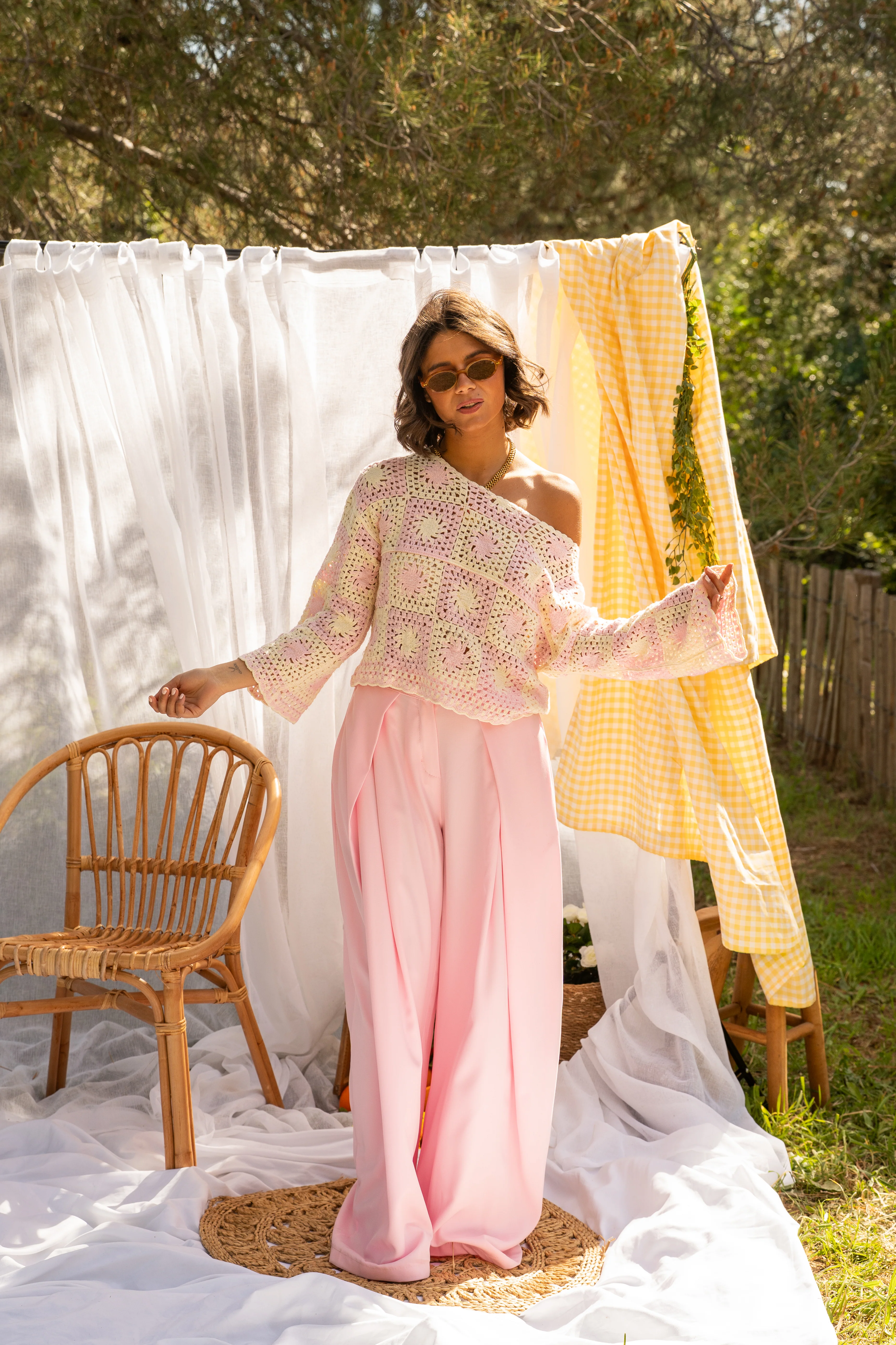 Top en crochet SUN rose - Image 2