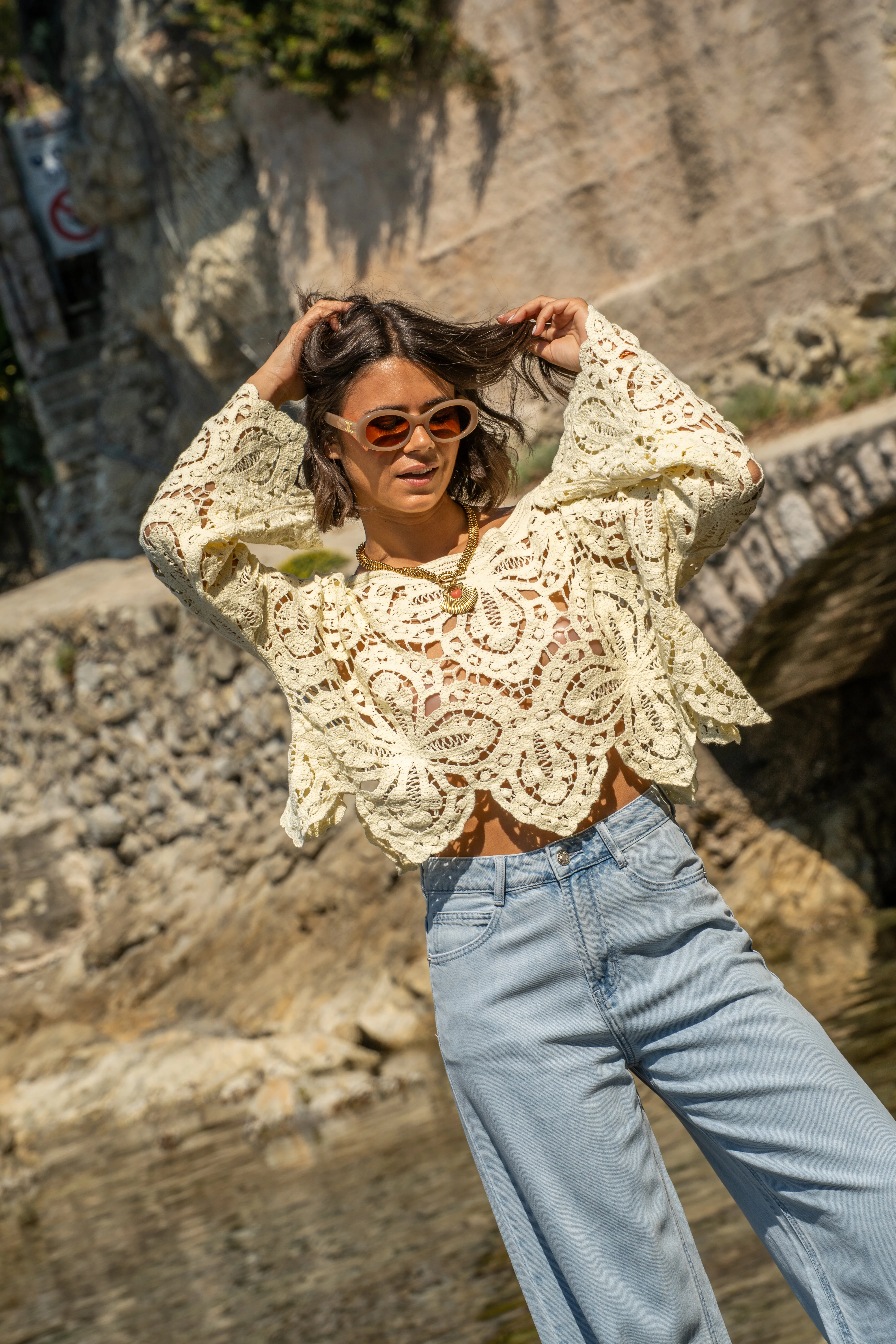 Top JESS en crochet jaune - Image 4