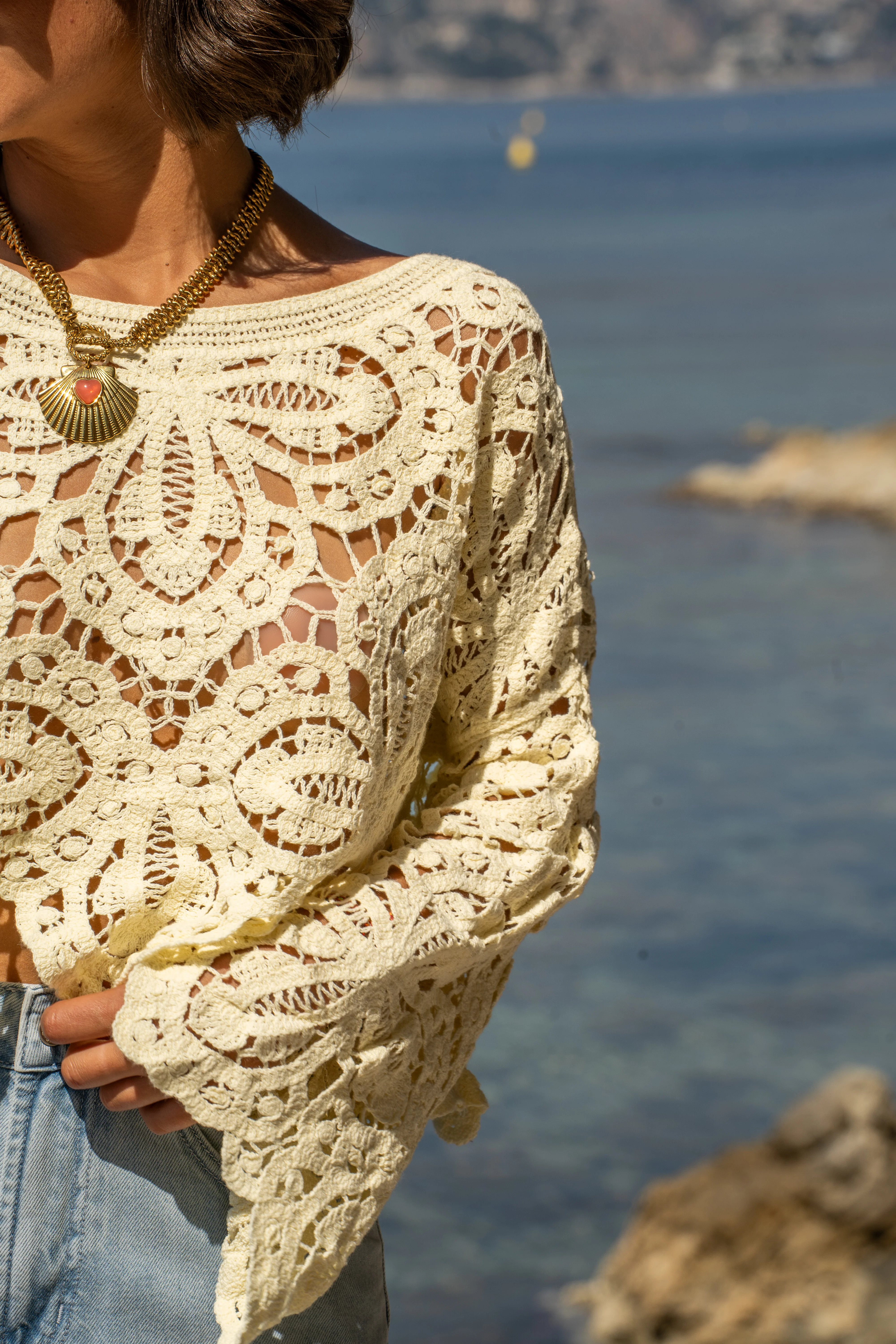 Top JESS en crochet jaune - Image 7