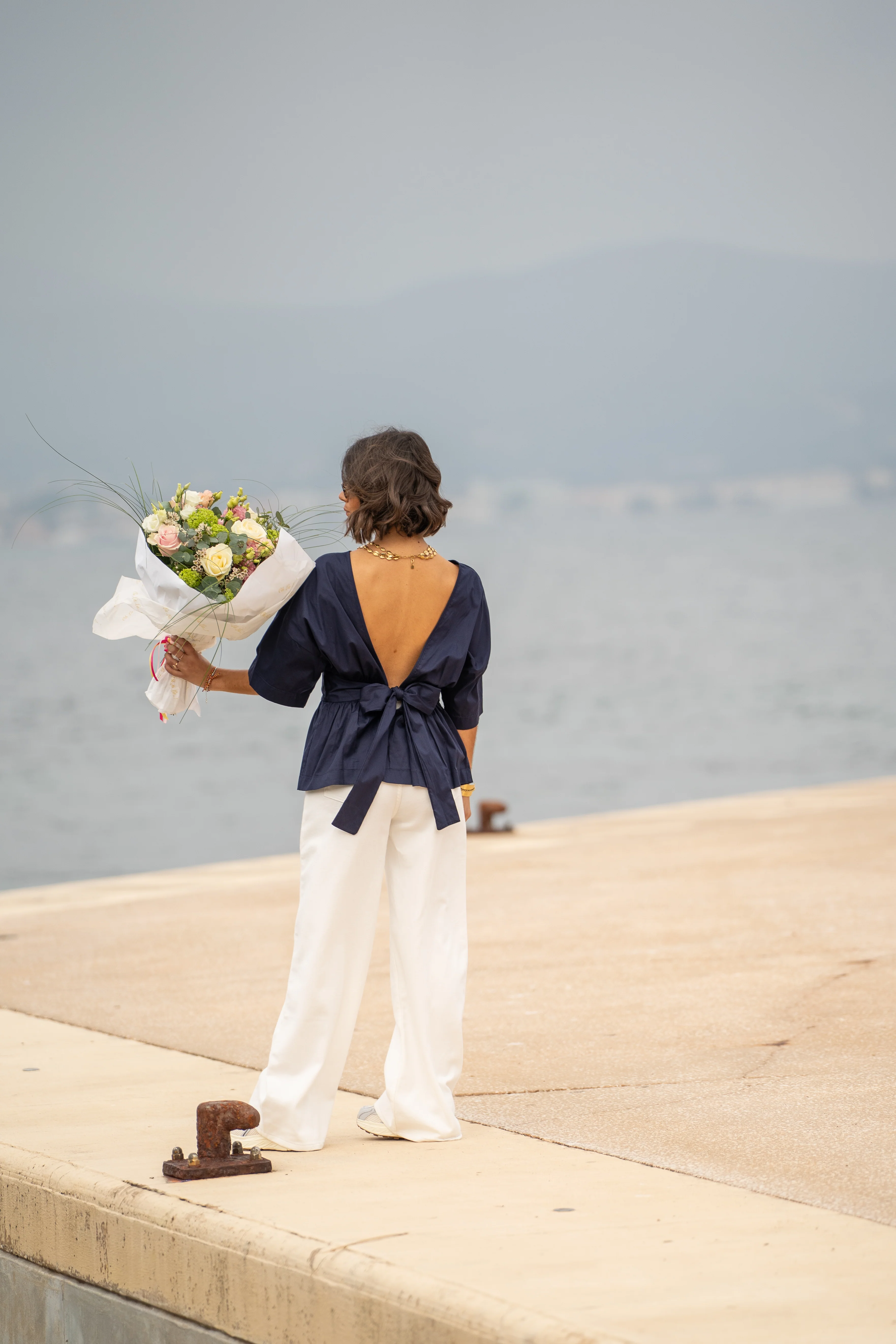 Top NOEUD bleu marine - Image 7