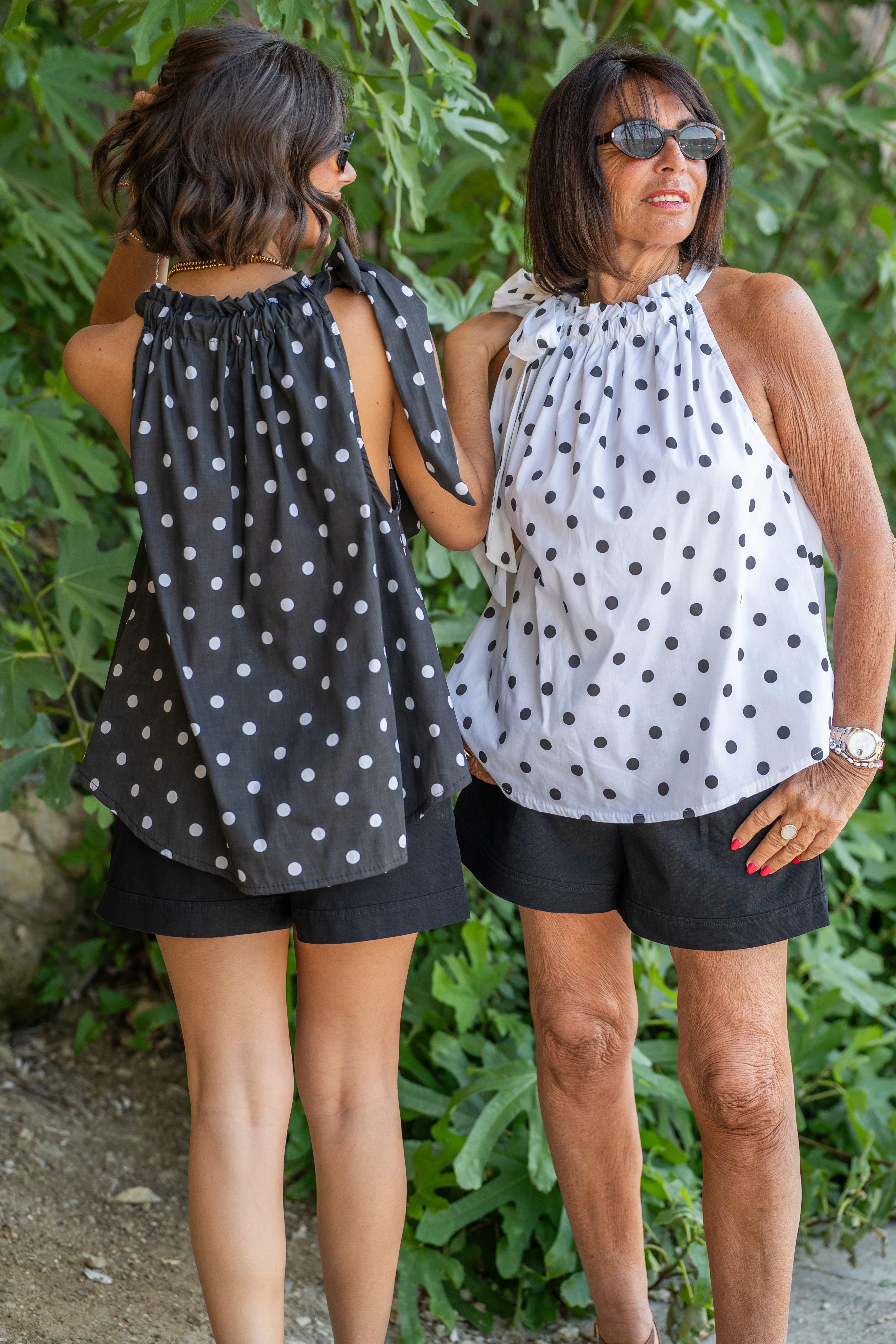 Top à pois PATCH fond blanc - Image 8
