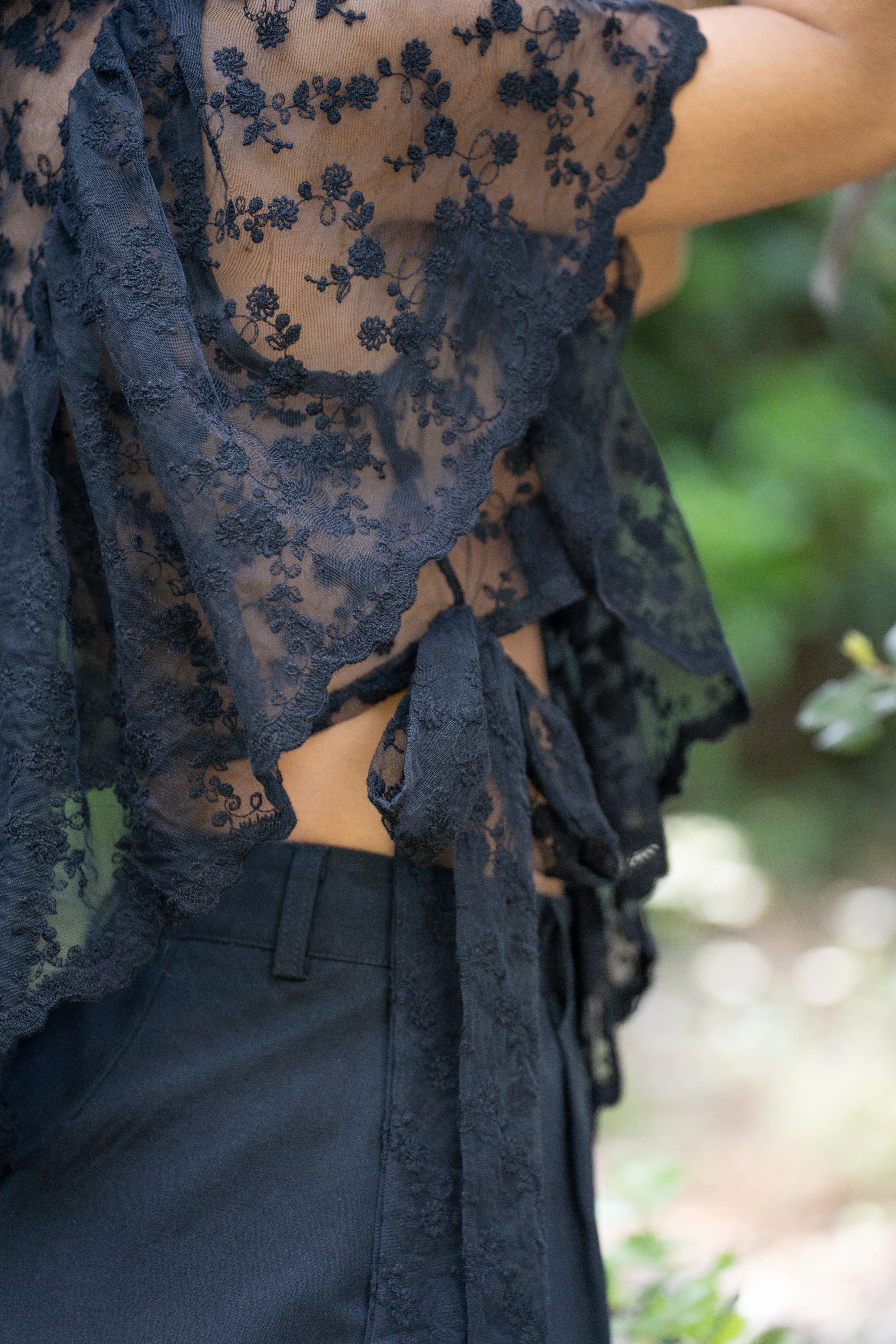 Top ROSALIE en dentelle noir - Image 6