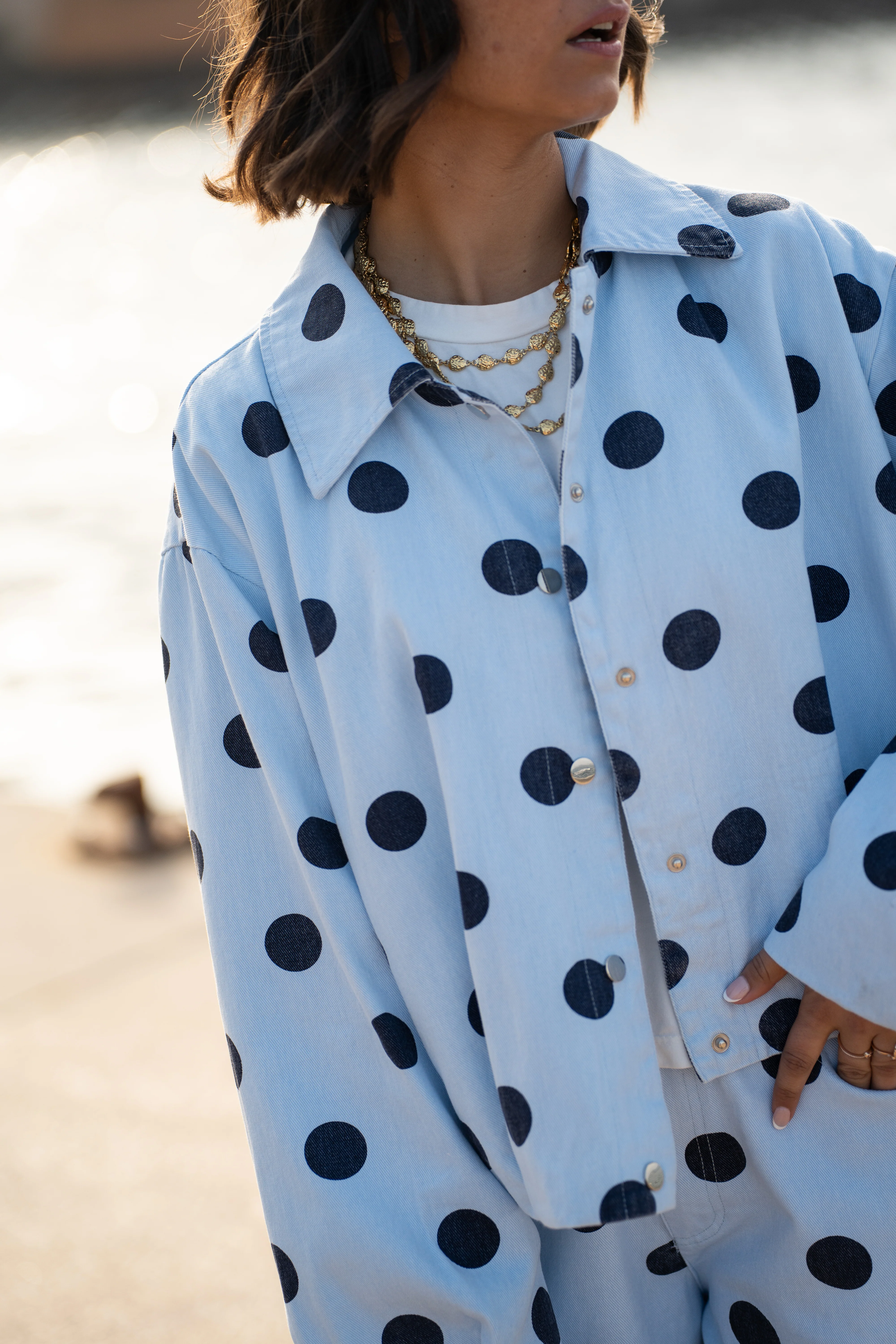 Veste POLKA DOTS bleu&marine - Image 2