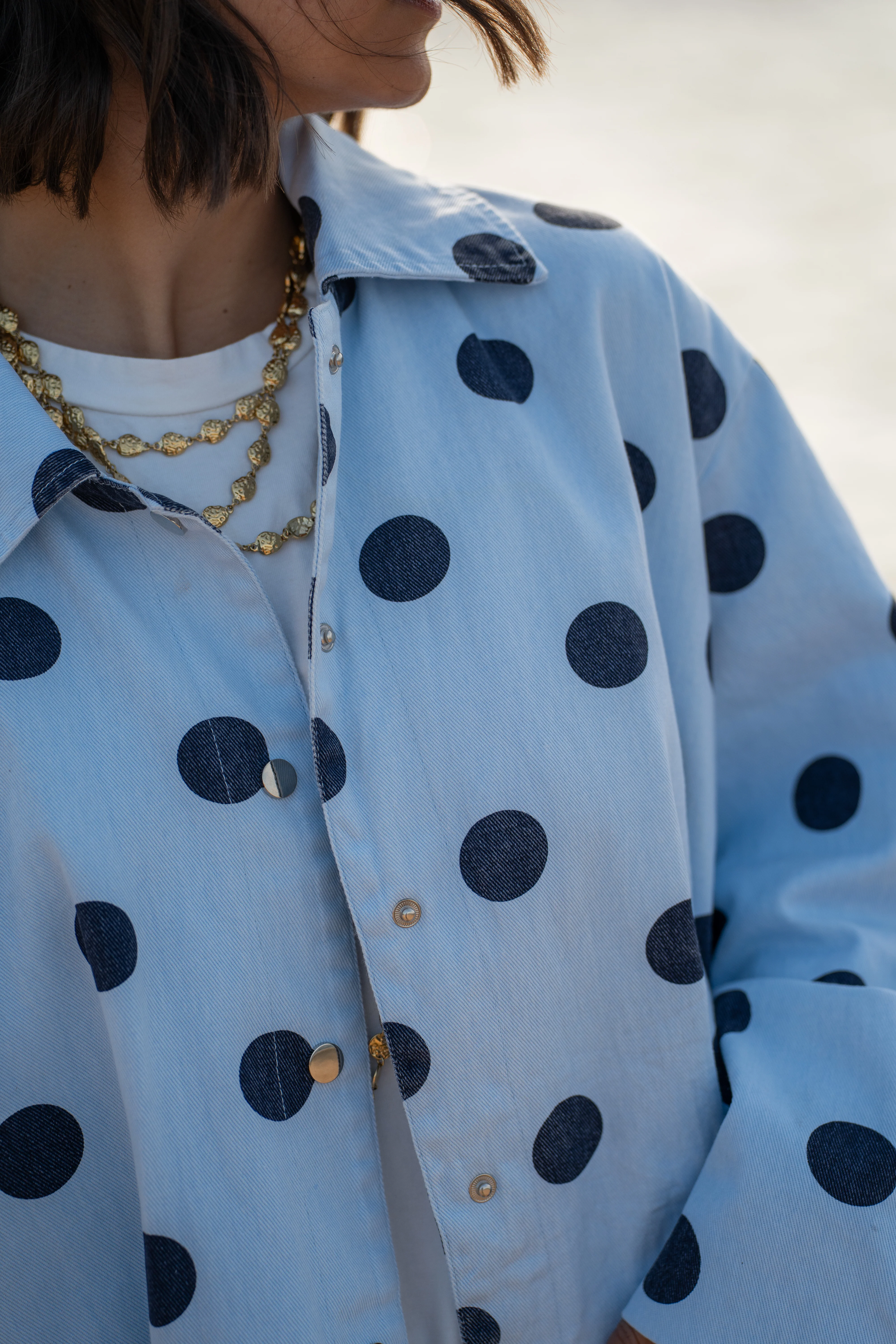 Veste POLKA DOTS bleu&marine - Image 4