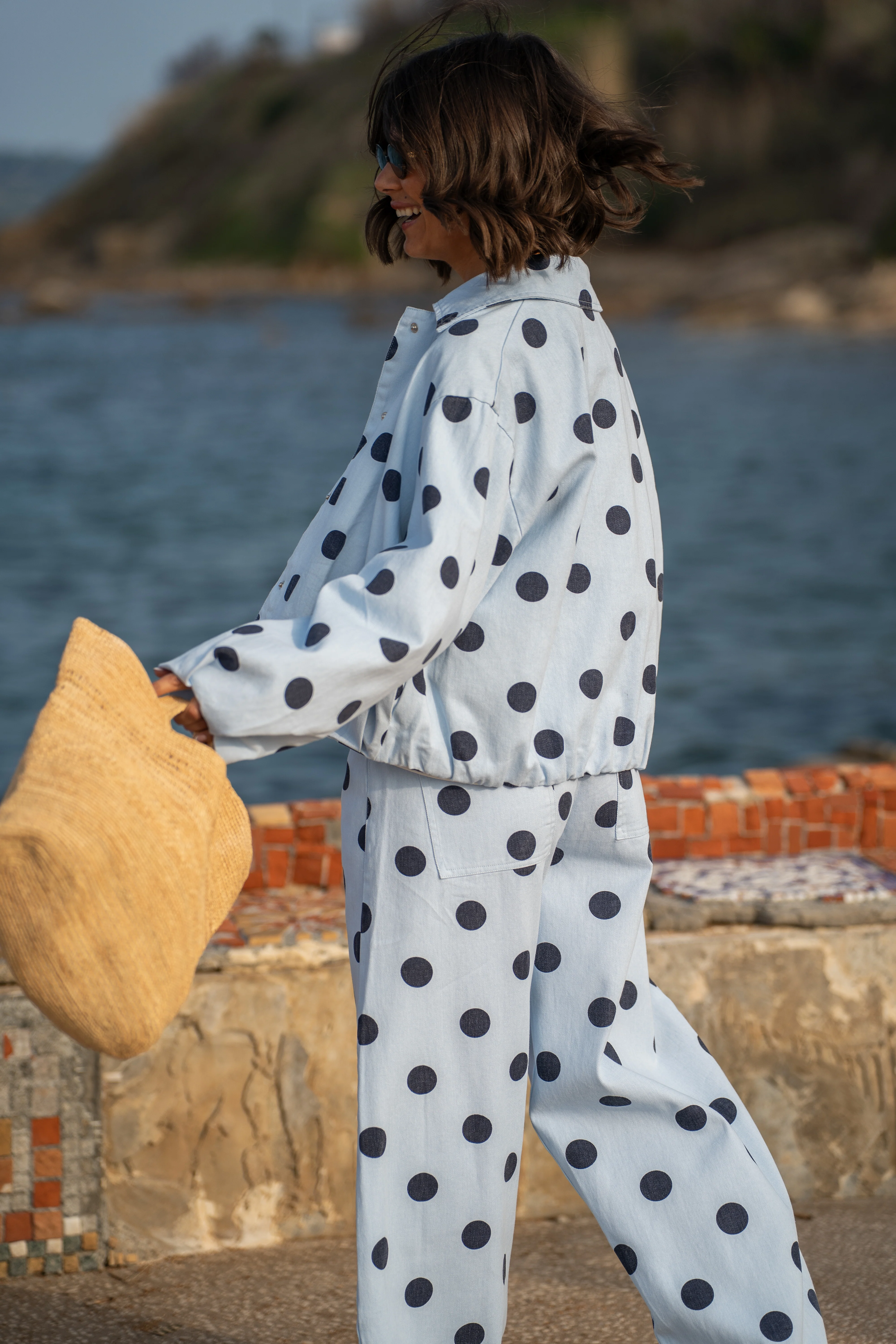 Pantalon POLKA DOTS bleu&marine - Image 7
