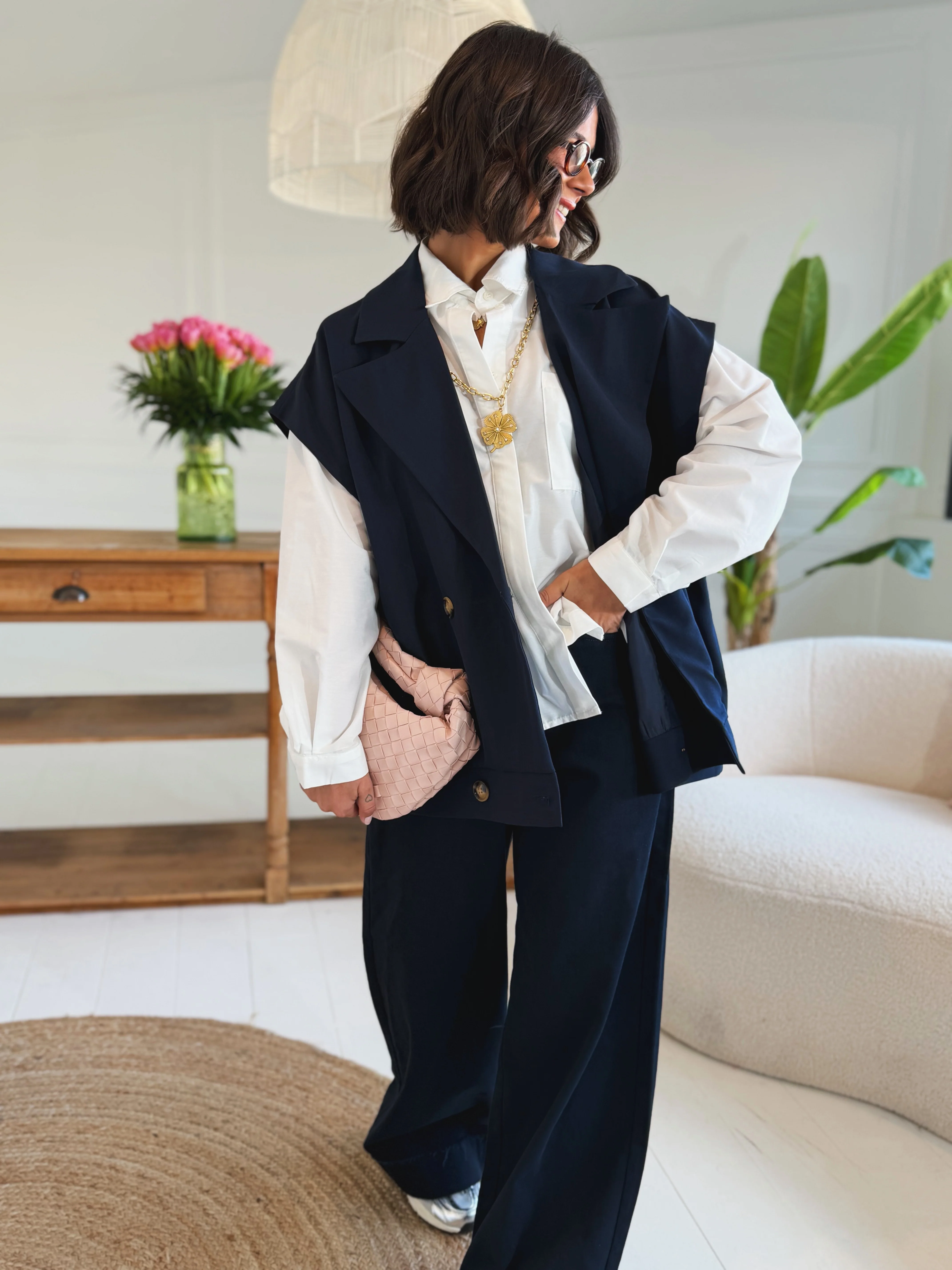 Veste AXEL sans manche marine - Image 3