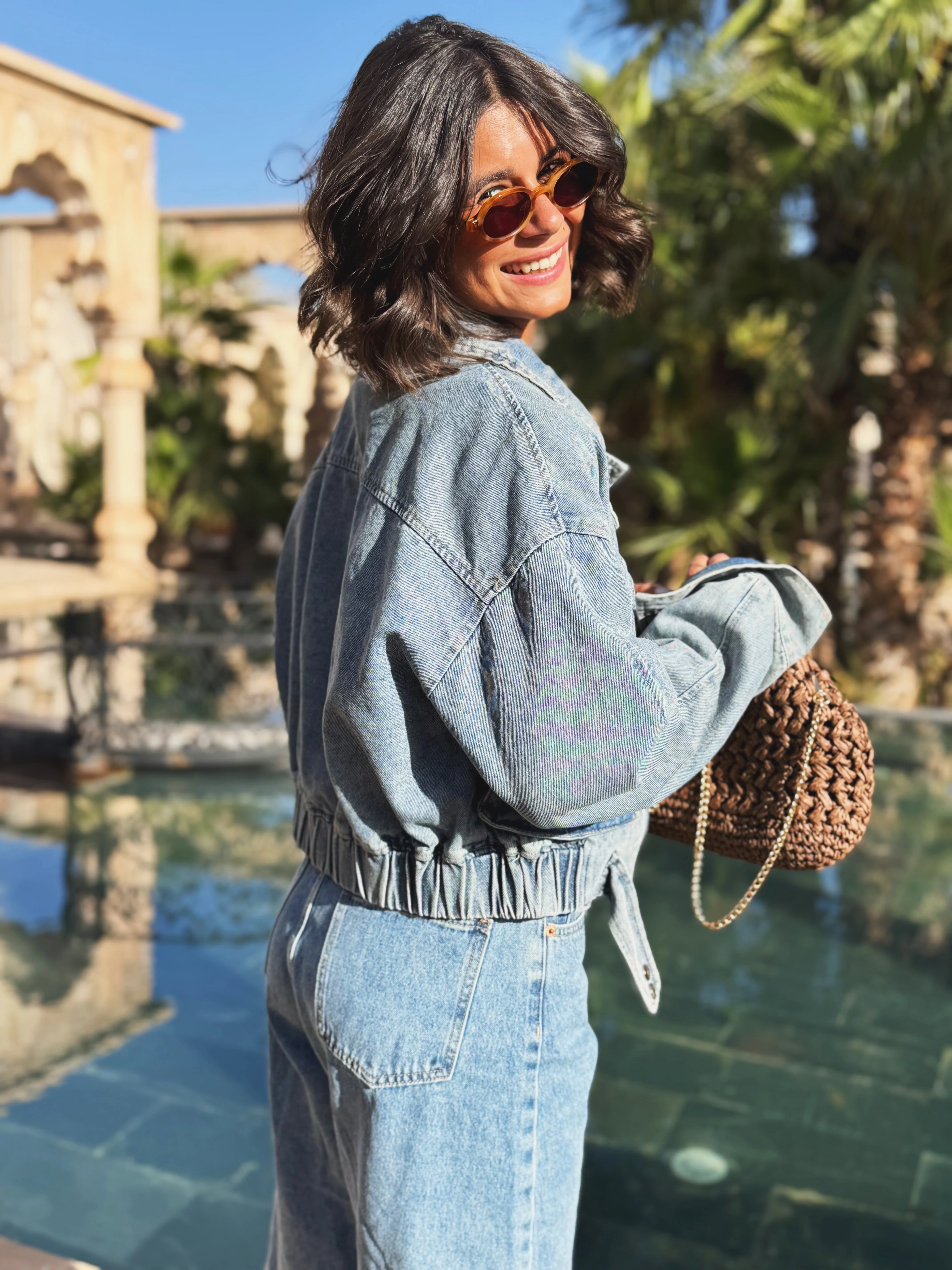 Veste BOMBERS en jean - Image 3